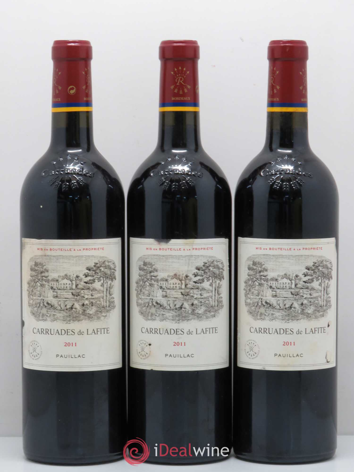 Carruades de Lafite Rothschild Second Vin 2011 - Lot de 3 bouteilles - 0