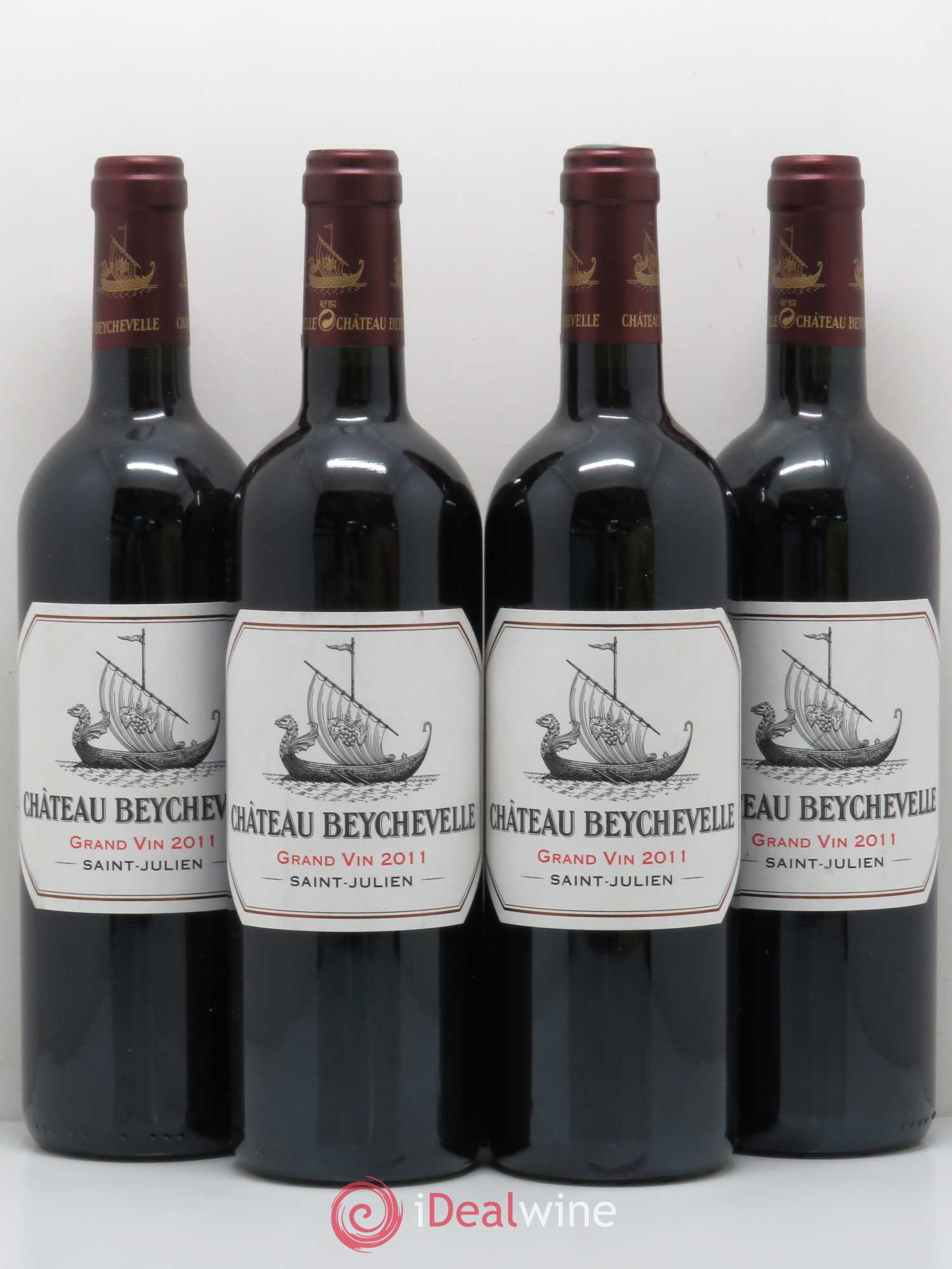 Château Beychevelle 4ème Grand Cru Classé 2011 - Lot de 4 bouteilles - 0