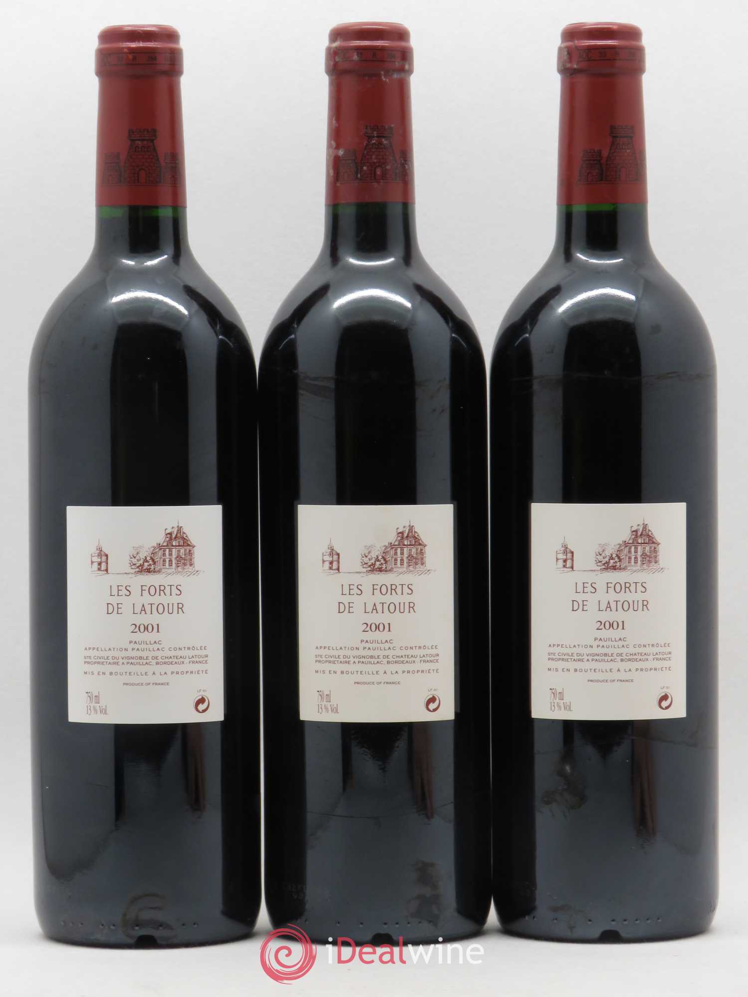 Les Forts de Latour Second Vin 2001 - Lot de 3 bouteilles - 1