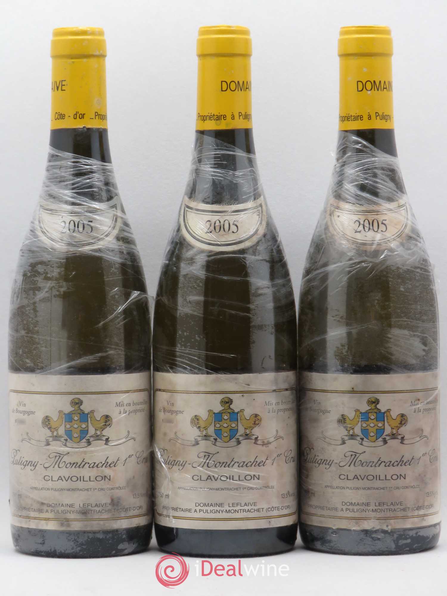 Puligny-Montrachet 1er Cru Clavoillon Leflaive (Domaine) 2005 - Lot de 3 bouteilles - 0