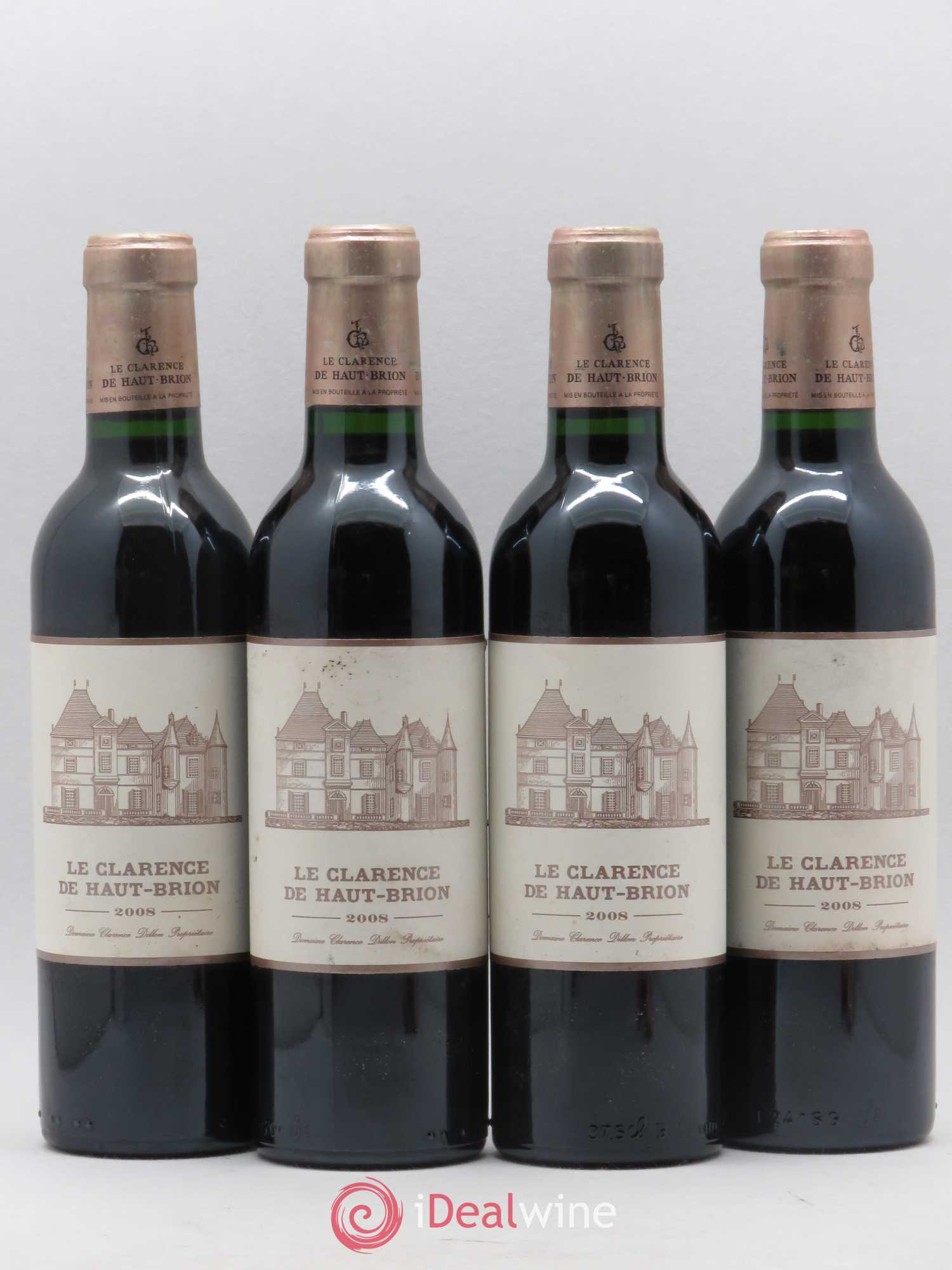 Clarence (Bahans) de Haut-Brion Second Vin 2008 - Lot de 4 demi bouteilles - 0