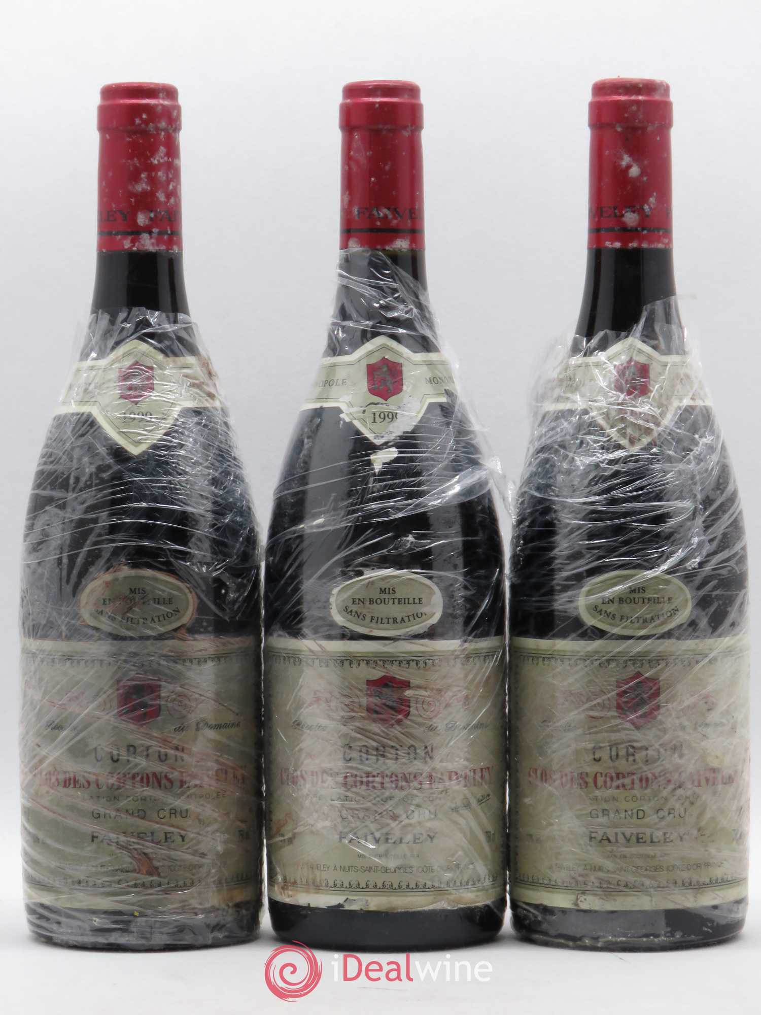 Corton Grand Cru Clos des Cortons Faiveley 1999 - Lot de 3 bouteilles - 0
