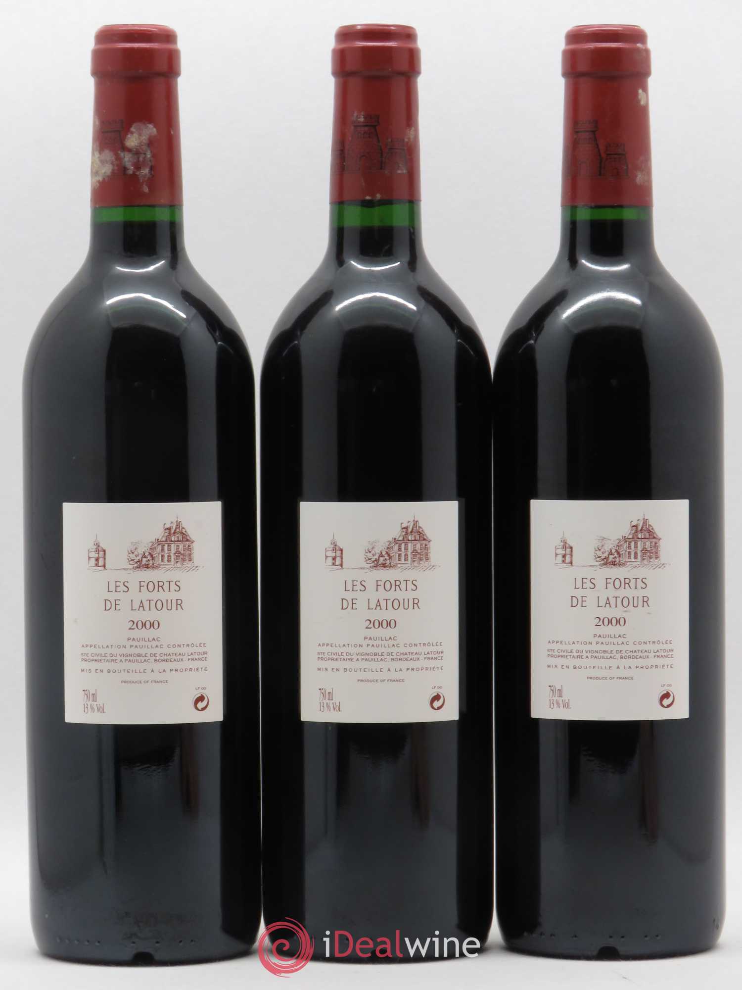 Les Forts de Latour Second Vin 2000 - Lot de 3 bouteilles - 1