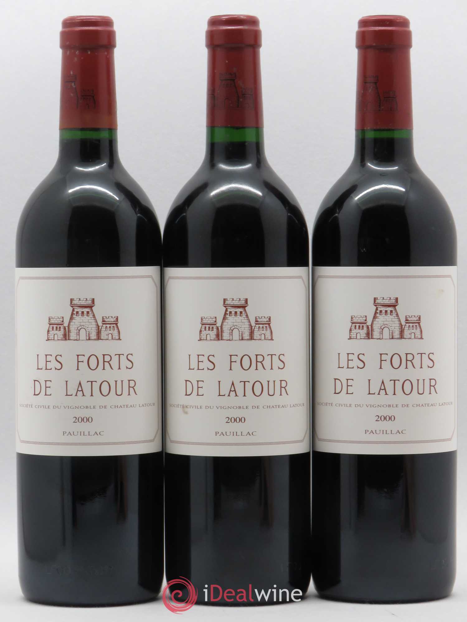 Les Forts de Latour Second Vin 2000 - Lot de 3 bouteilles - 0