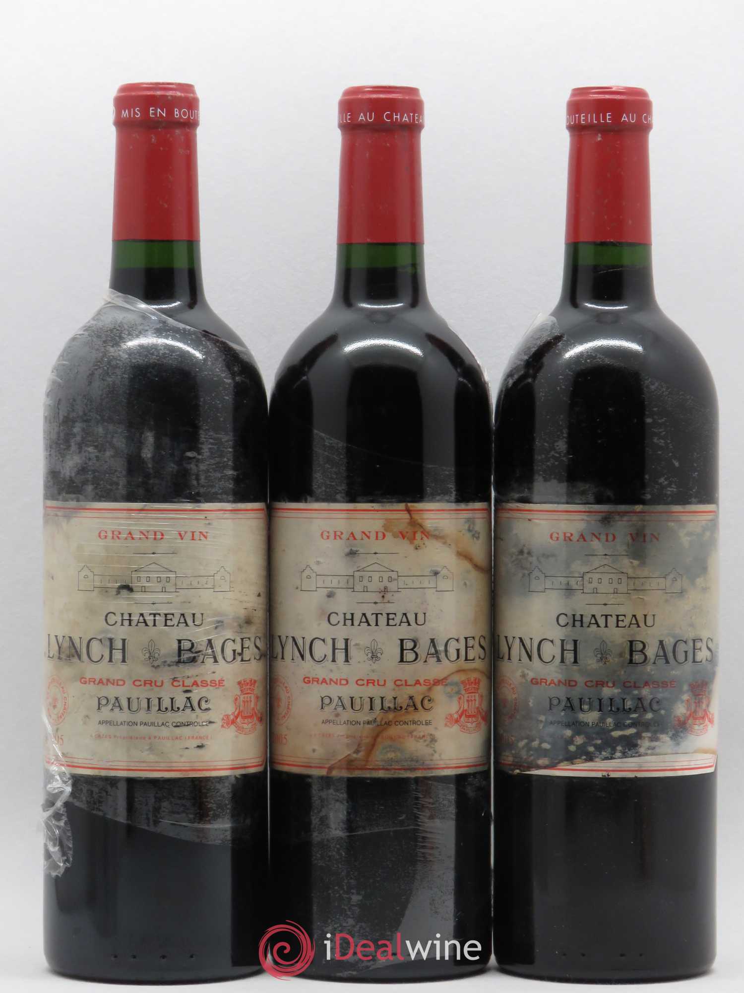 Château Lynch Bages 5ème Grand Cru Classé 2005 - Lot de 3 bouteilles - 0