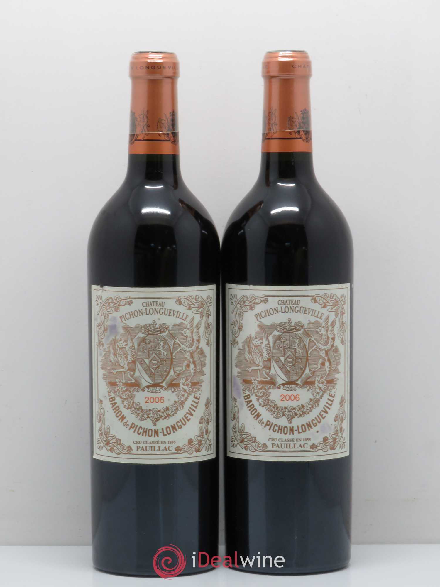 Pichon Longueville Baron 2ème Grand Cru Classé 2006 - Lot de 2 bouteilles - 0