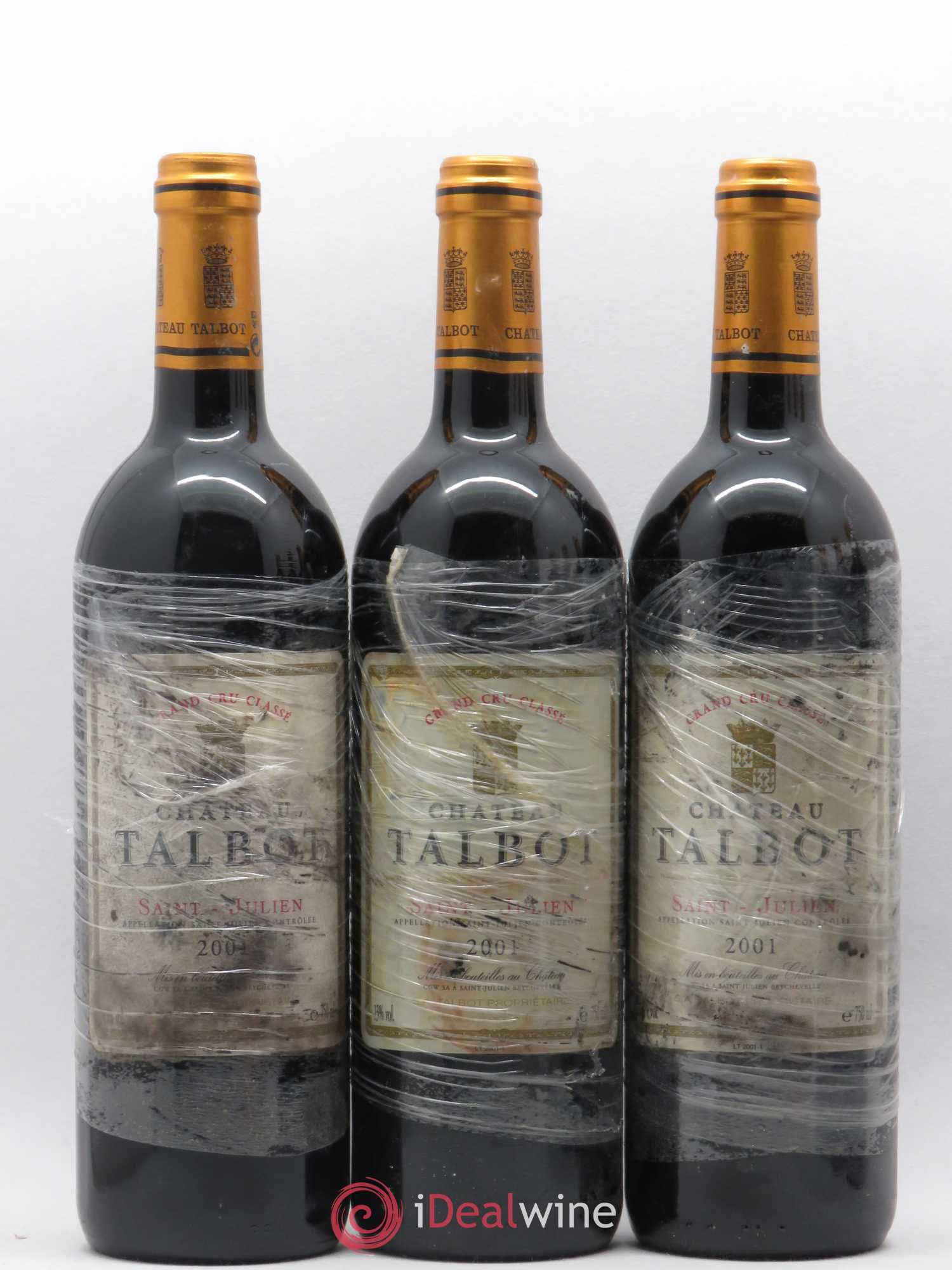 Château Talbot 4ème Grand Cru Classé 2001 - Lot de 6 bouteilles - 1