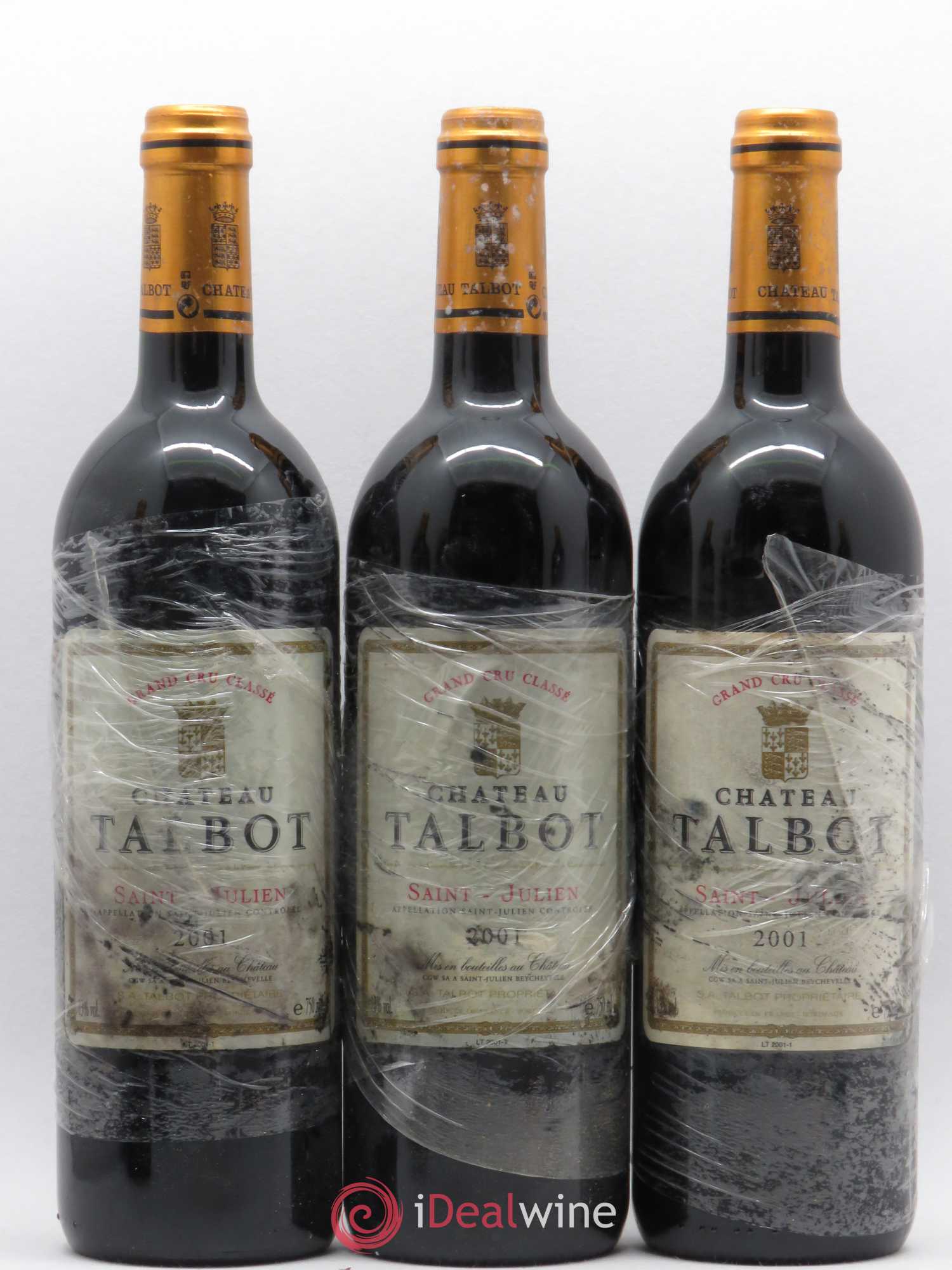 Château Talbot 4ème Grand Cru Classé 2001 - Lot de 6 bouteilles - 2