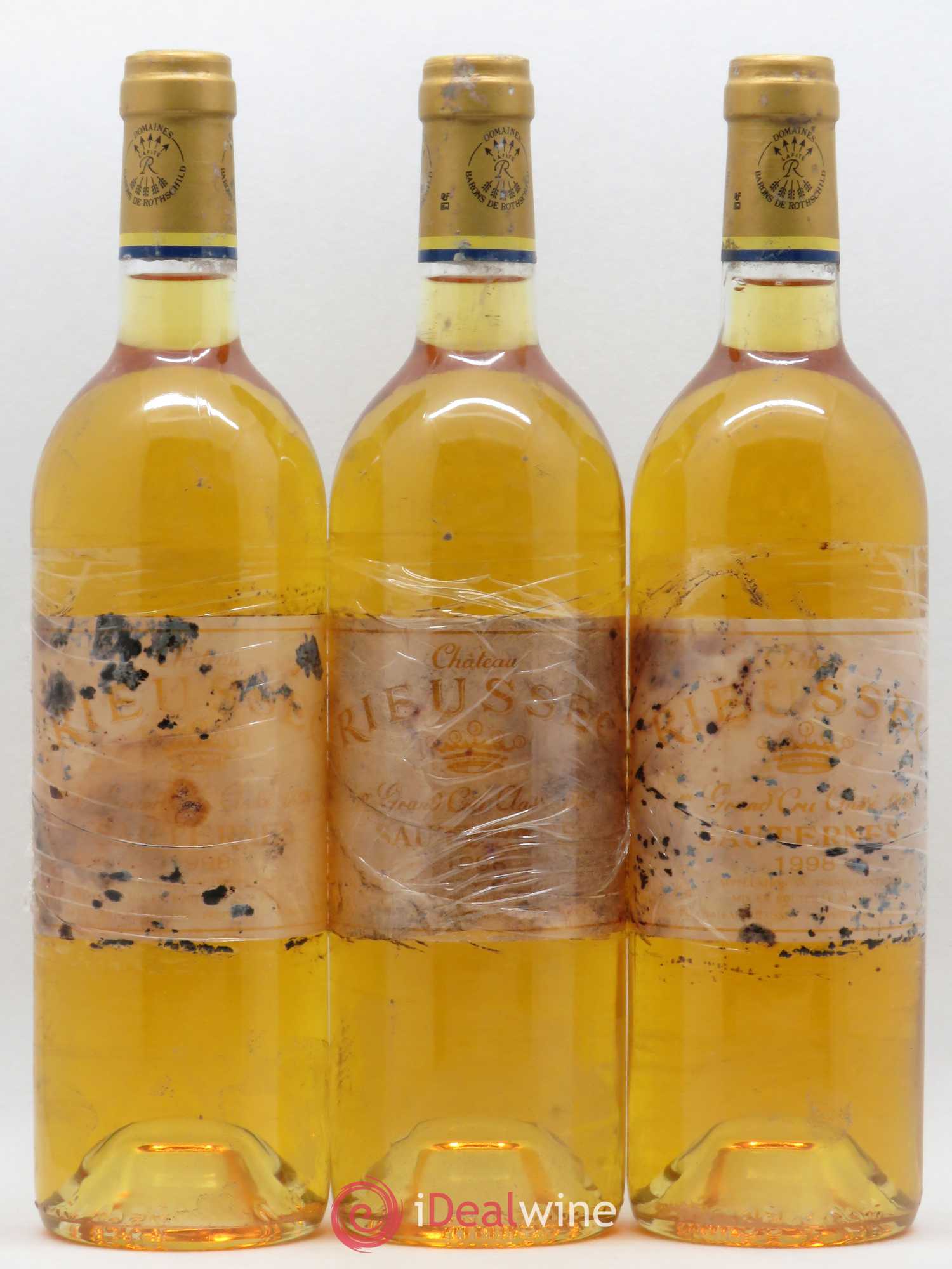 Château Rieussec 1er Grand Cru Classé 1998 - Lotto di 3 bottiglie - 0