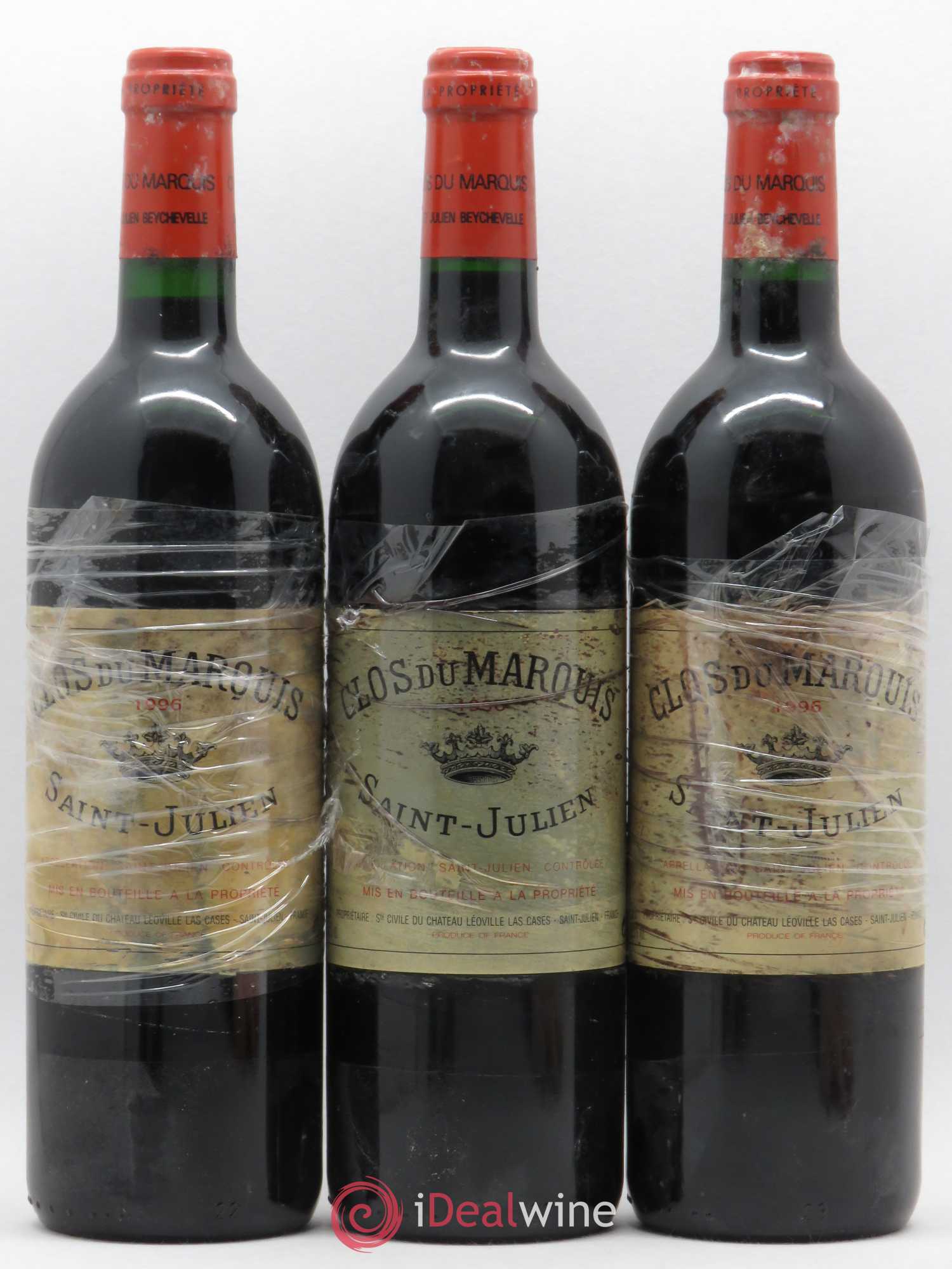 Clos du Marquis 1996 - Lot de 3 bouteilles - 0