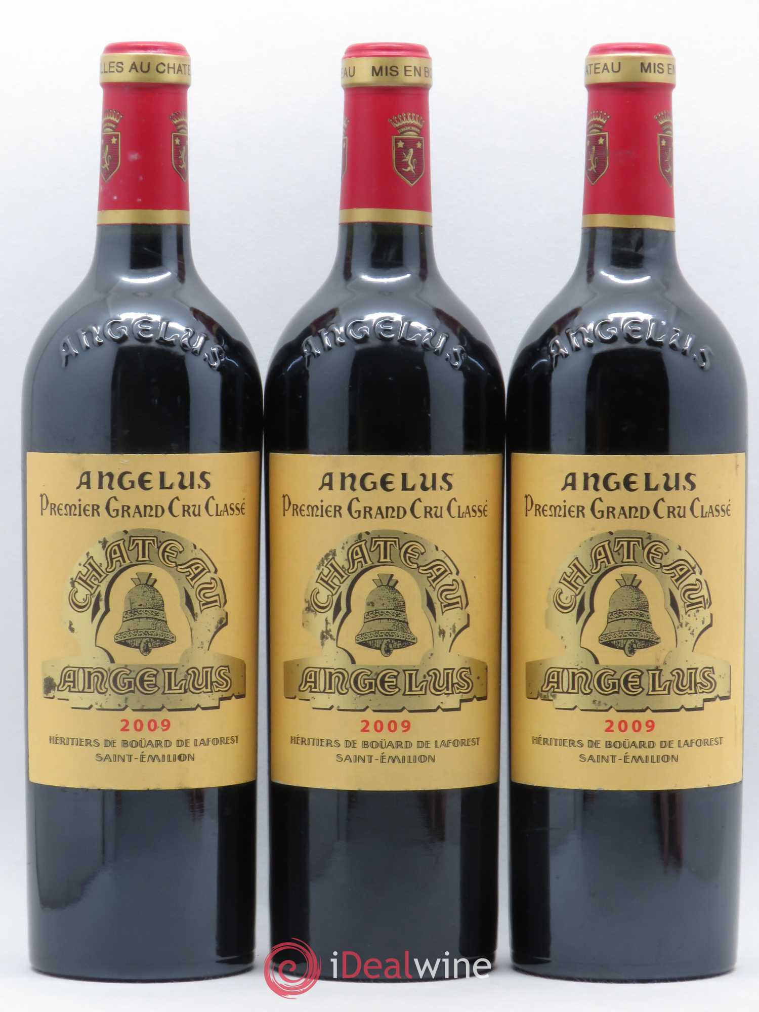 Château Angélus 1er Grand Cru Classé A 2009 - Lot de 3 bouteilles - 0