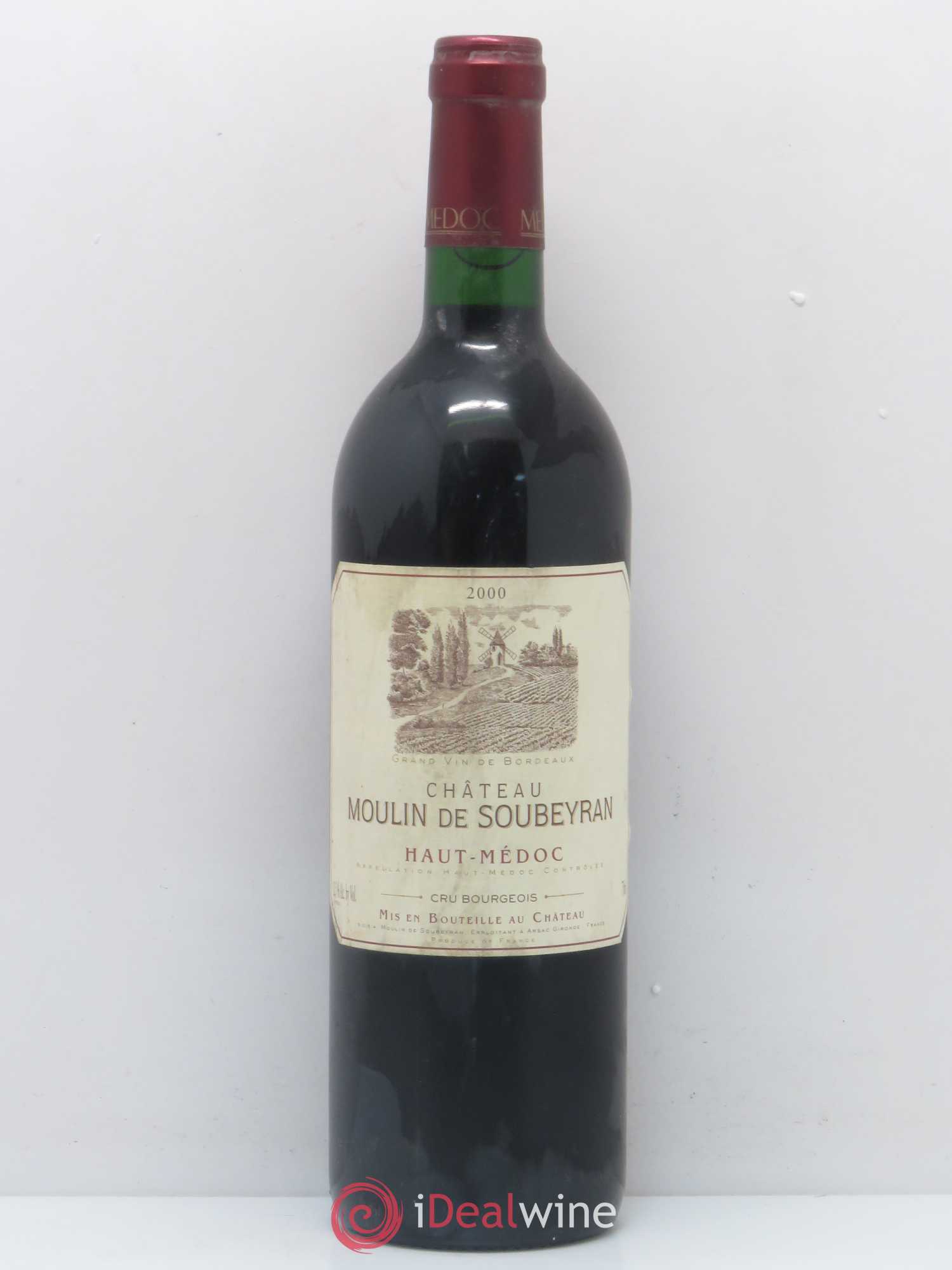 Haut Médoc Château Moulin de Soubeyran 2000 - Posten von 1 Flasche - 0