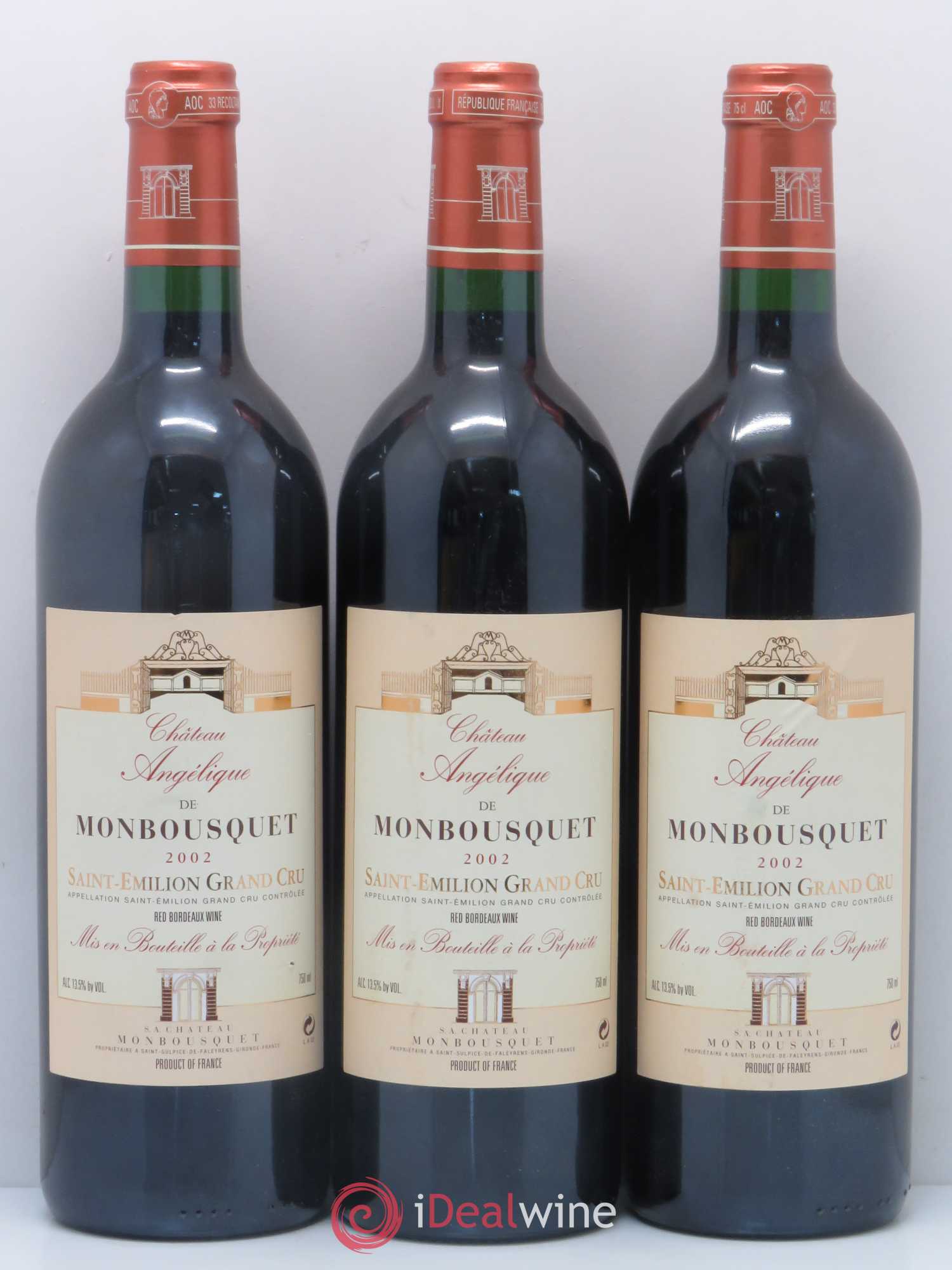 Château Monbousquet Grand Cru Classé Château Angélique de Monbousquet 2002 - Lotto di 6 bottiglie - 2