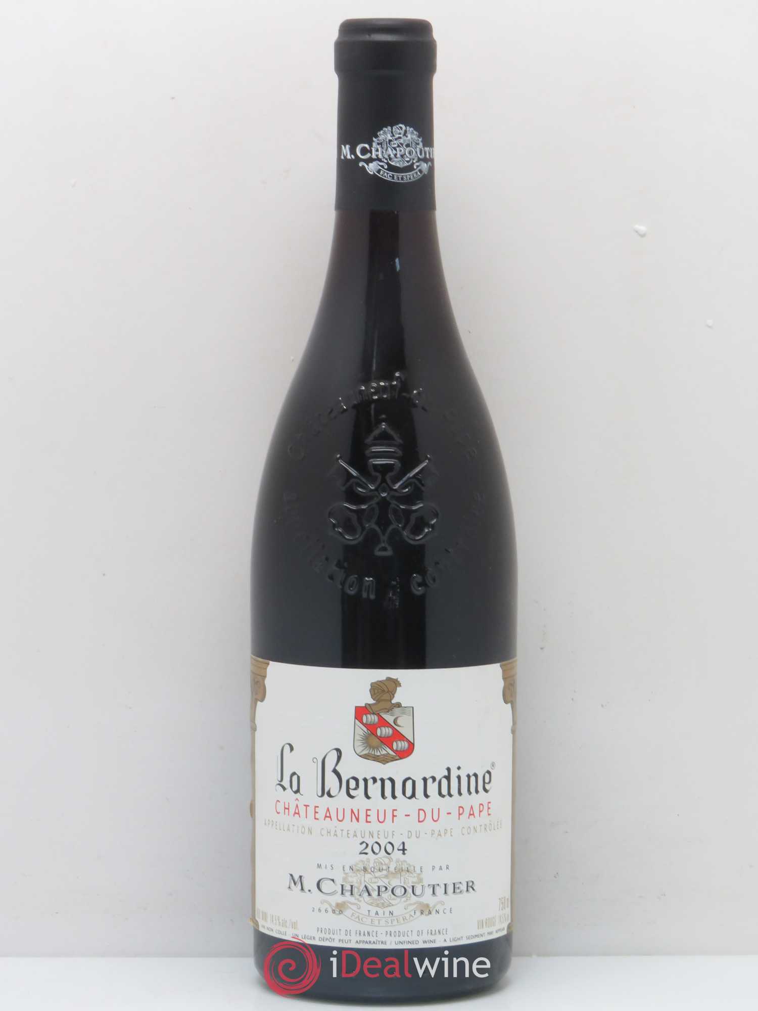 Châteauneuf-du-Pape La Bernardine Chapoutier 2004 - Lot de 1 bouteille - 0