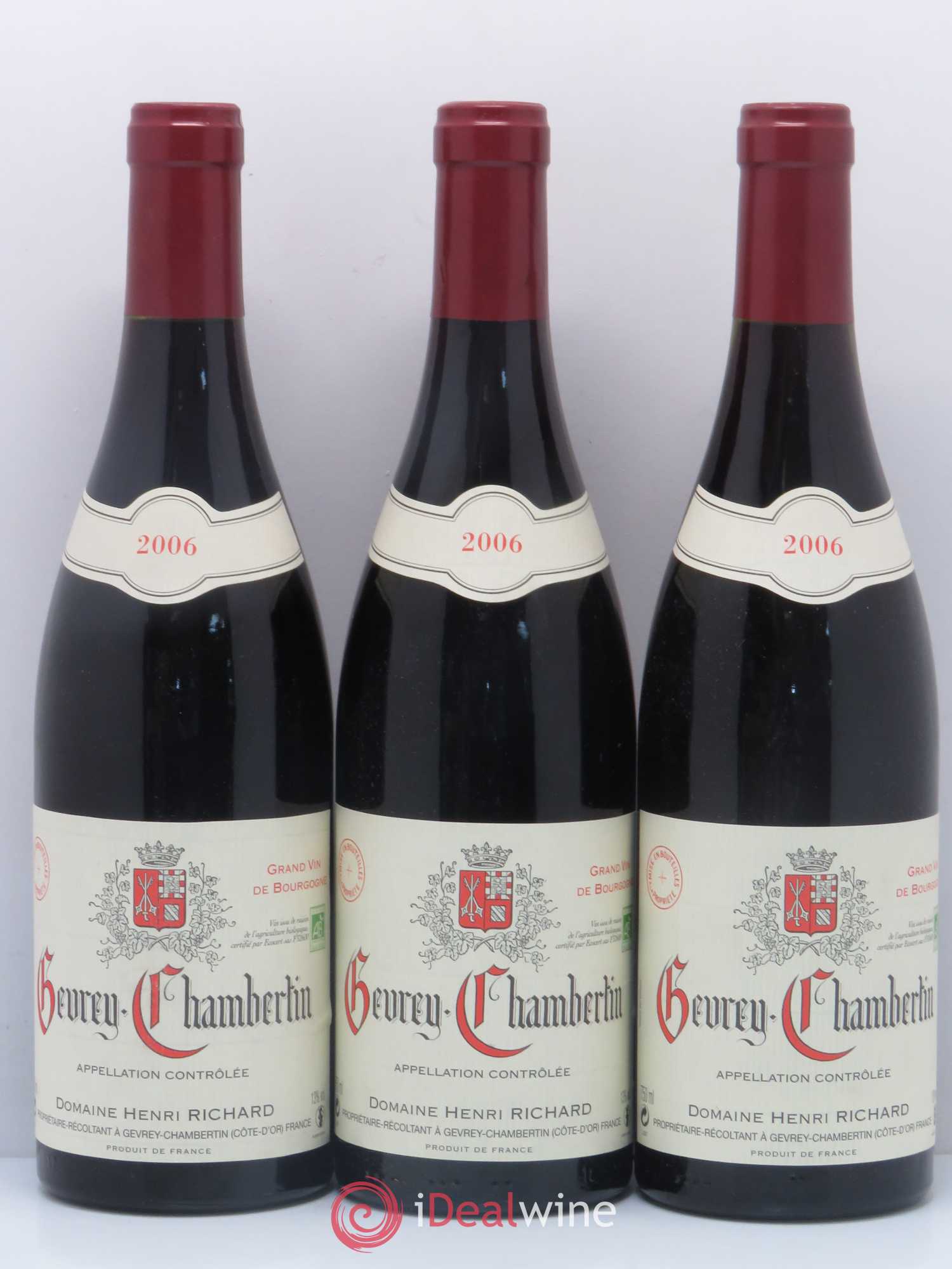 Gevrey-Chambertin Henri Richard 2006 - Lot de 6 bouteilles - 2