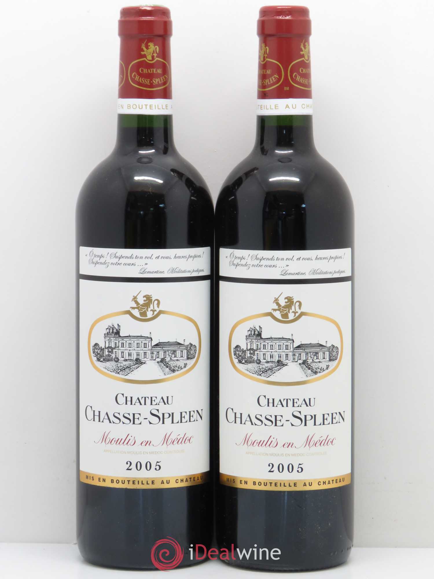 Château Chasse Spleen 2005 - Lot de 2 bouteilles - 0