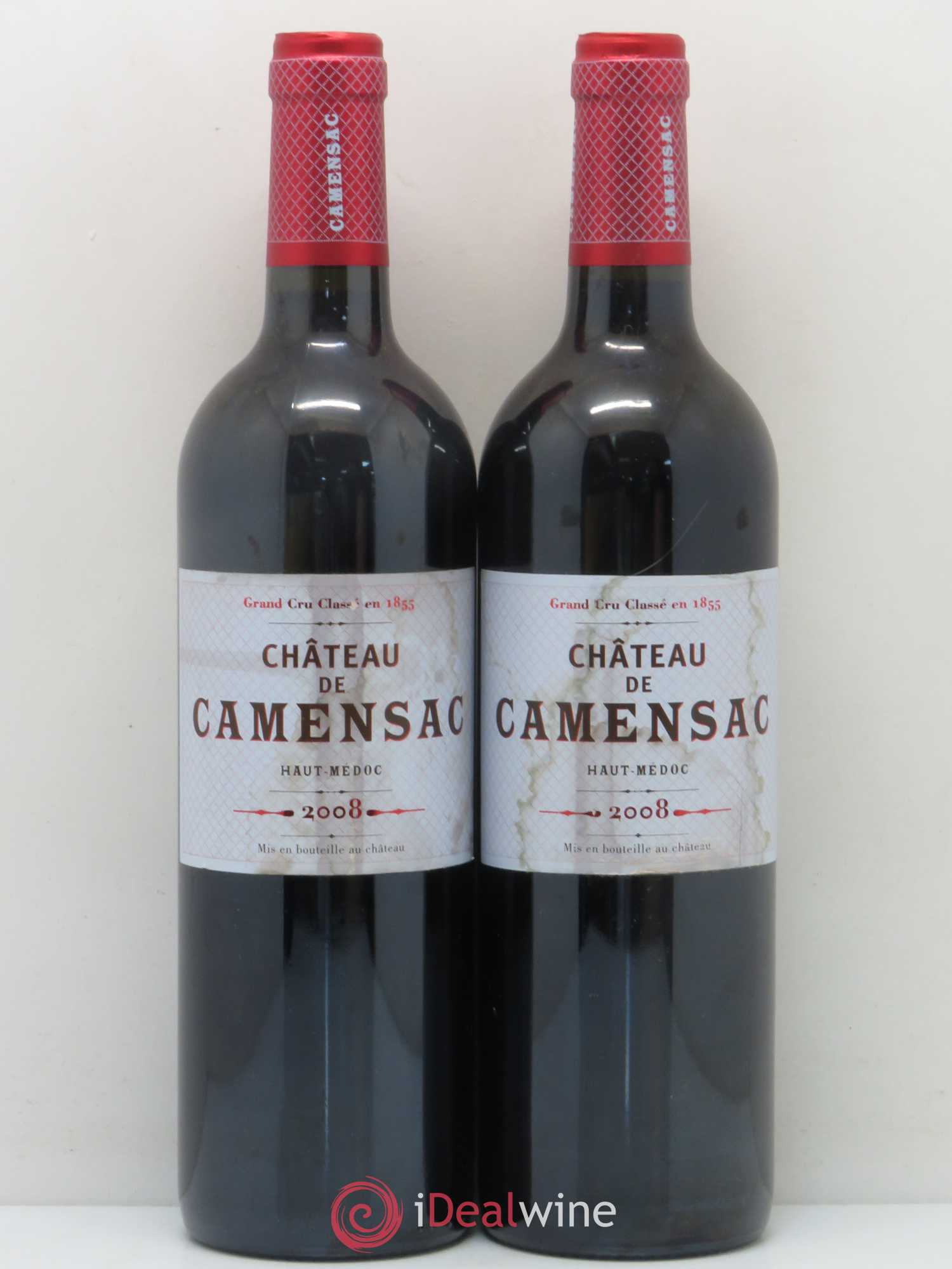Château Camensac 5ème Grand Cru Classé 2008 - Lot de 2 bouteilles - 0