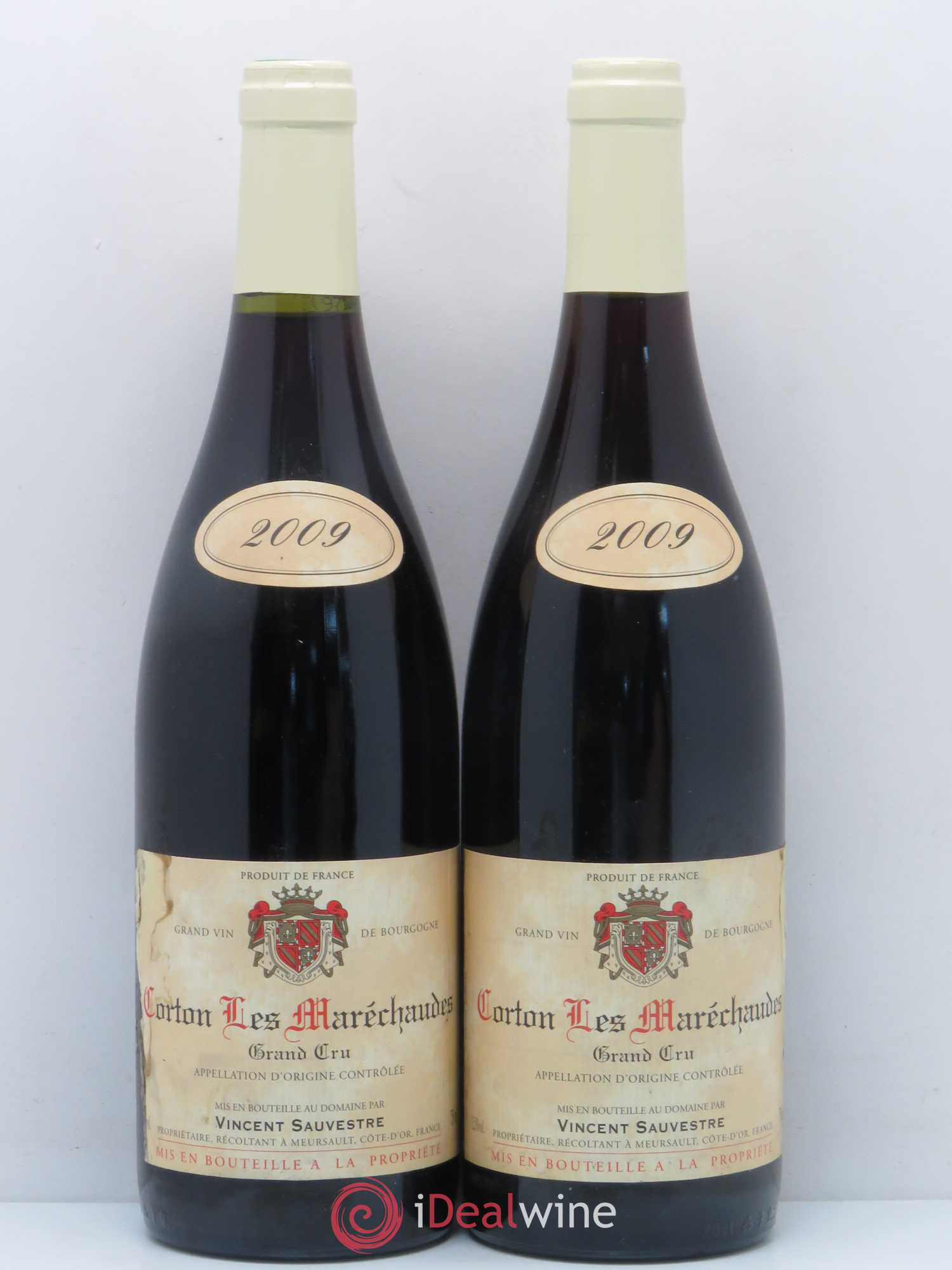 Corton Grand Cru Maréchaude Domaine Vincent Sauvestre 2009 - Posten von 2 Flaschen - 0