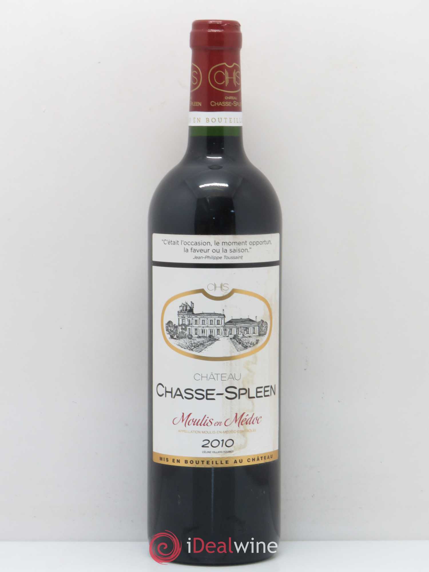 Château Chasse Spleen 2010 - Lot de 1 bouteille - 0
