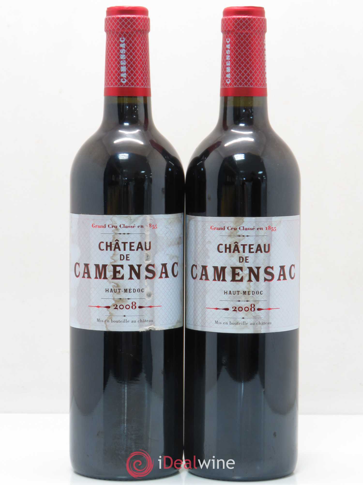 Château Camensac 5ème Grand Cru Classé 2008 - Lot de 2 bouteilles - 0