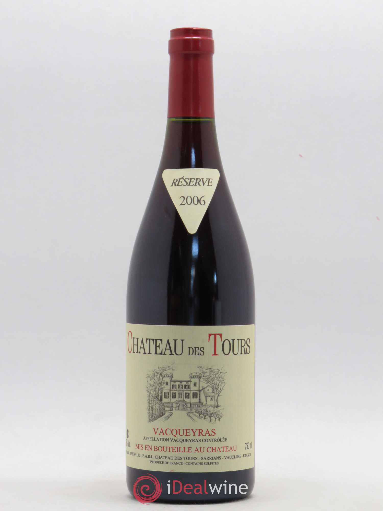 Vacqueyras Château des Tours Emmanuel Reynaud 2006 - Lot de 1 bouteille - 0