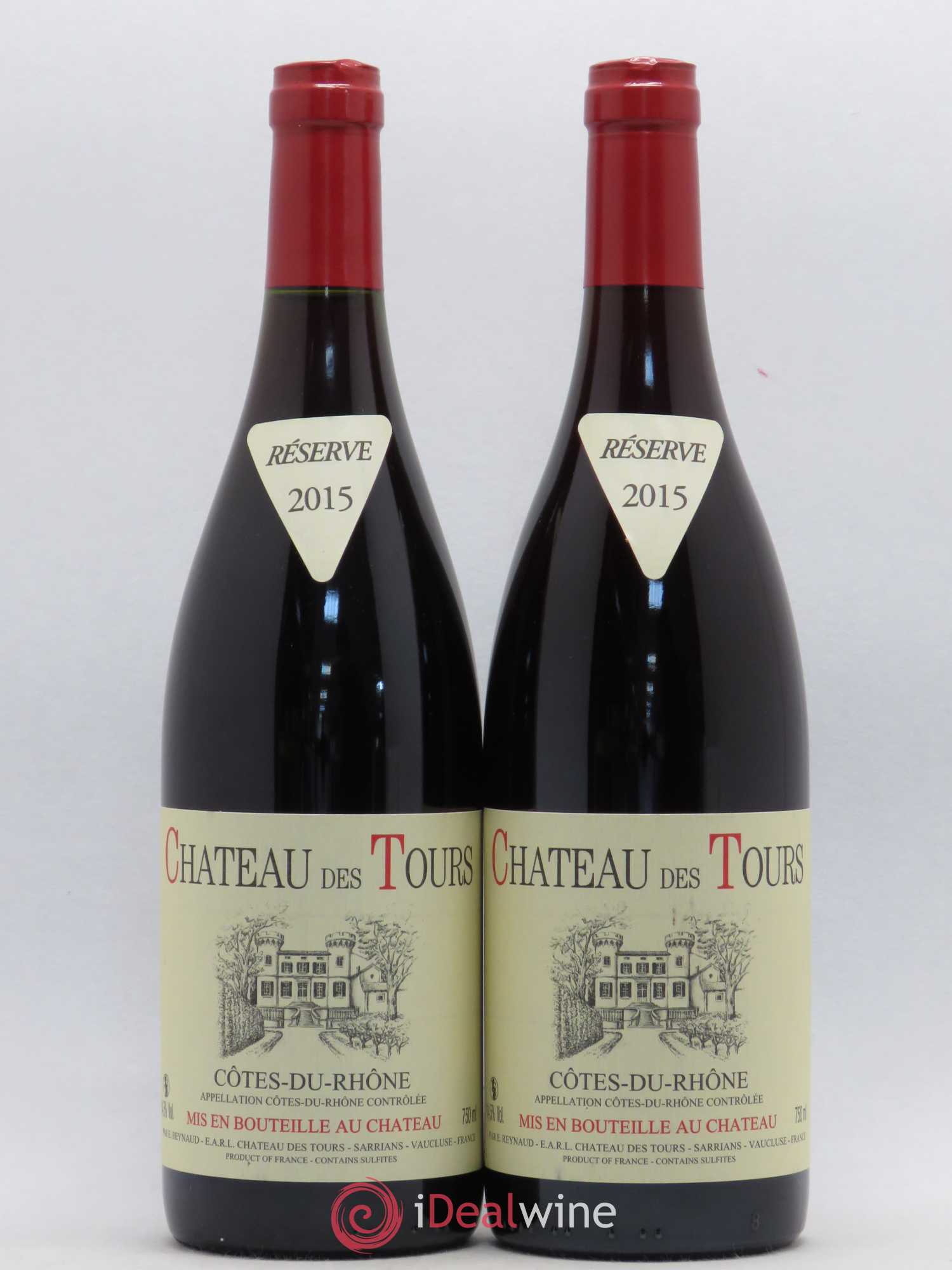 Côtes-du-Rhône Château des Tours Emmanuel Reynaud 2015 - Lot de 2 bouteilles - 0