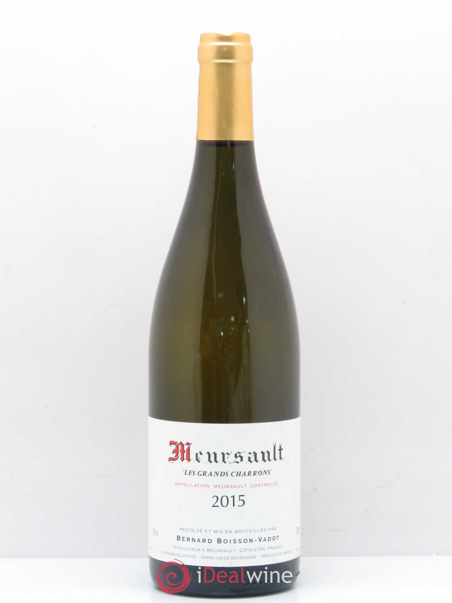 Meursault Les Grands Charrons Boisson-Vadot (Domaine) 2015 - Lot de 1 bouteille - 0