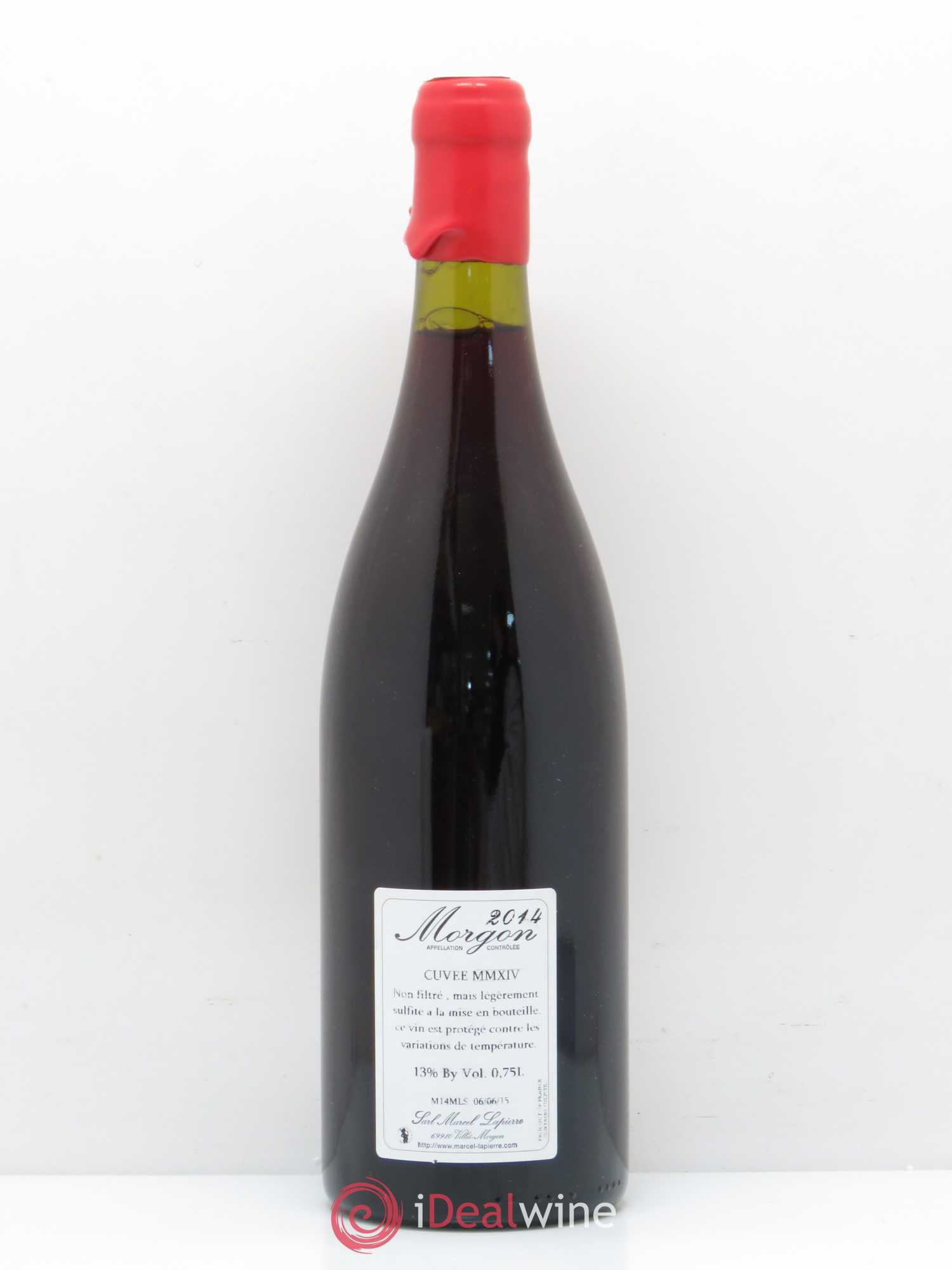 Morgon Cuvée Marcel Lapierre Marcel Lapierre (Domaine) Cuvee MMXI 2014 - Lot de 1 bouteille - 1