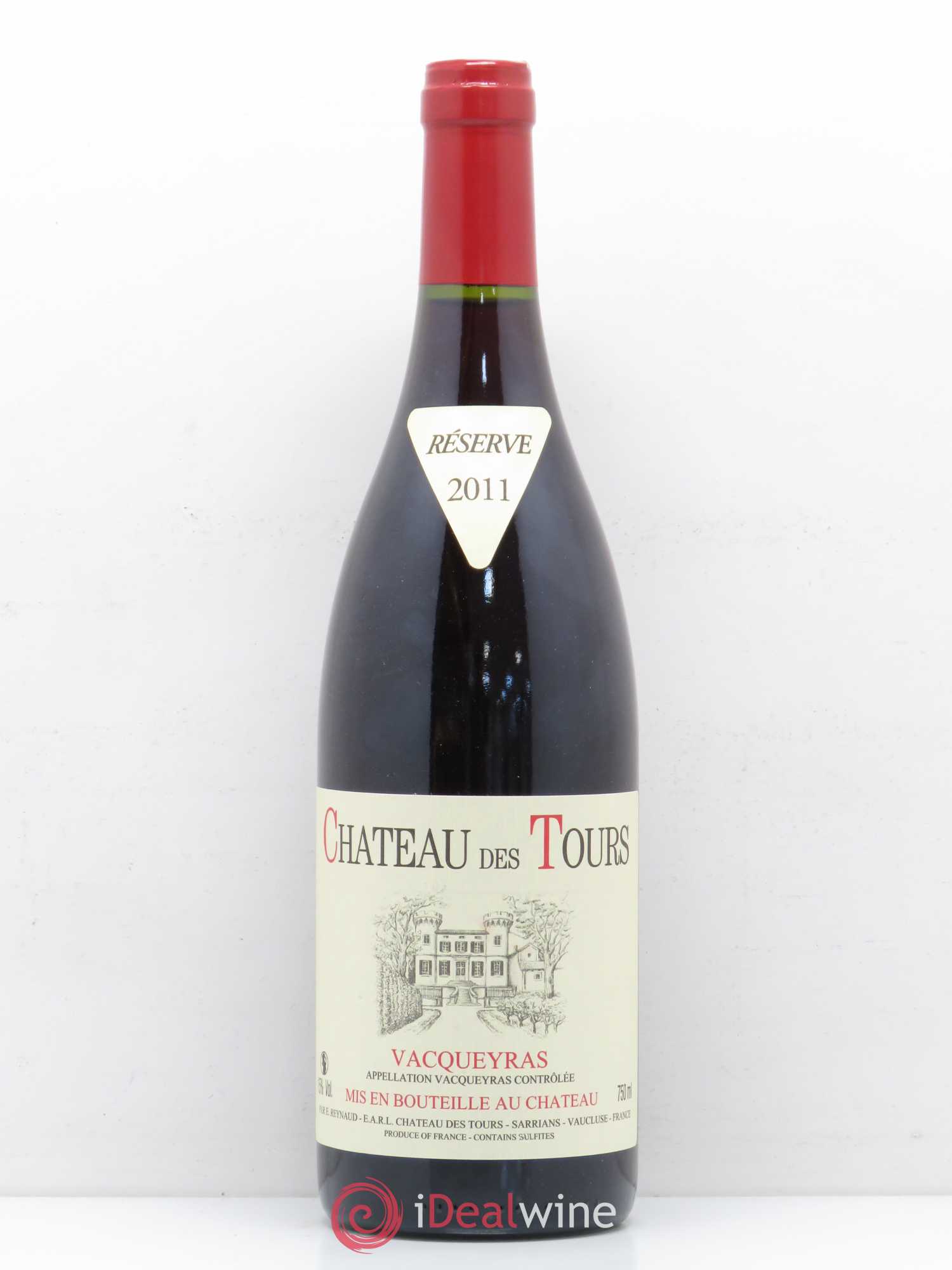 Vacqueyras Château des Tours Emmanuel Reynaud 2011 - Lot de 1 bouteille - 0