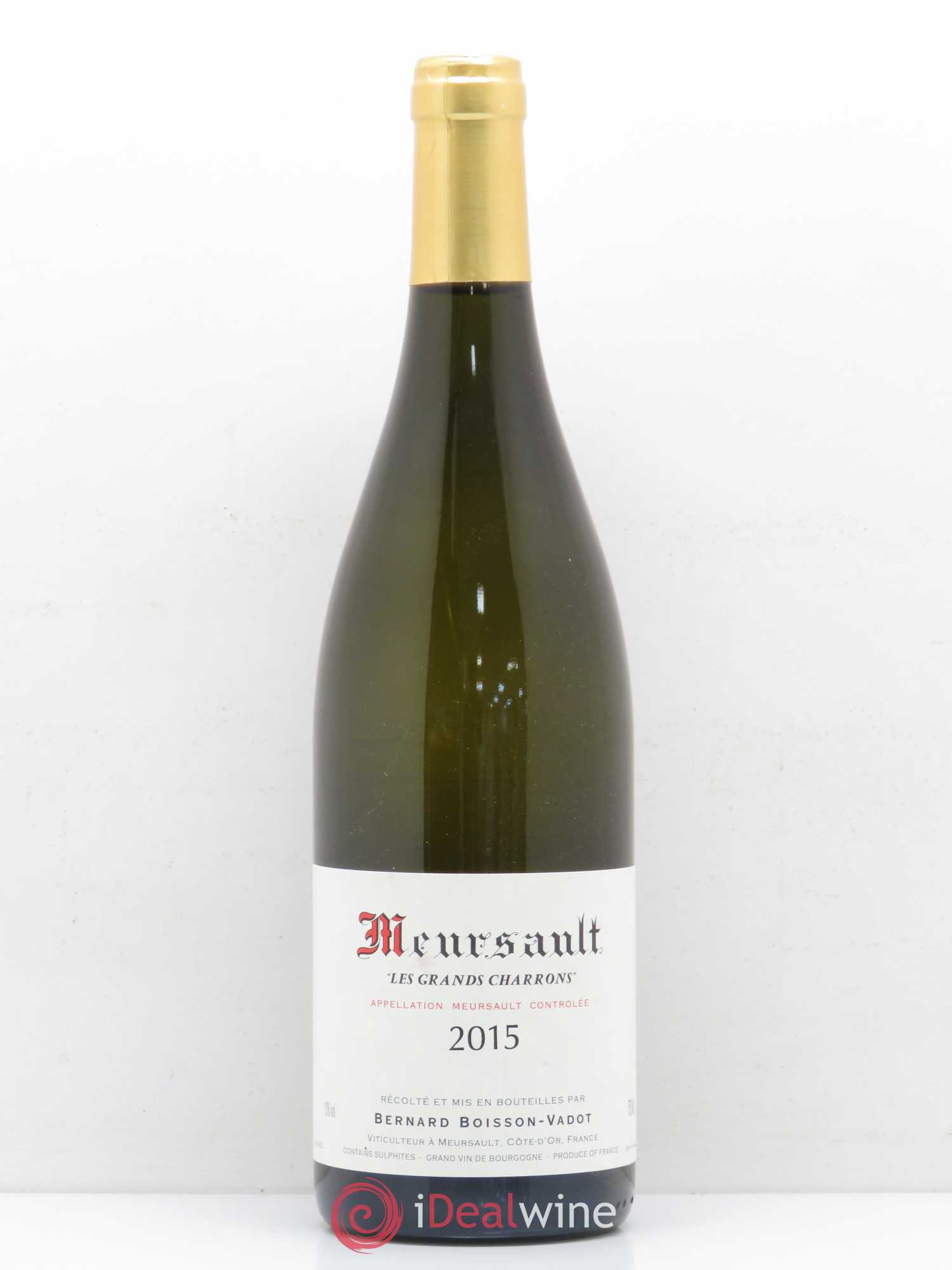 Meursault Les Grands Charrons Boisson-Vadot (Domaine) 2015 - Lot de 1 bouteille - 0