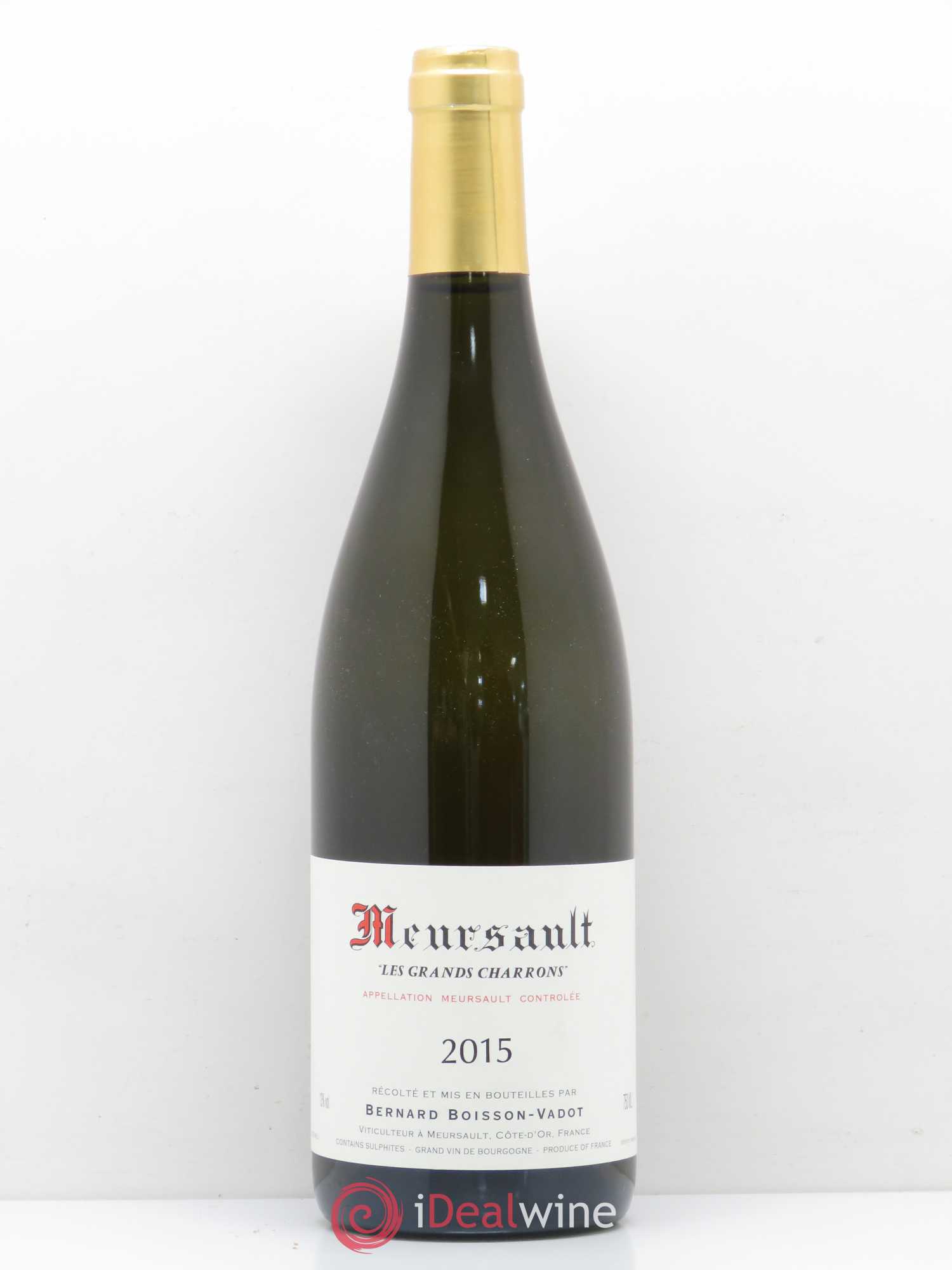 Meursault Les Grands Charrons Boisson-Vadot (Domaine) 2015 - Lot de 1 bouteille - 0