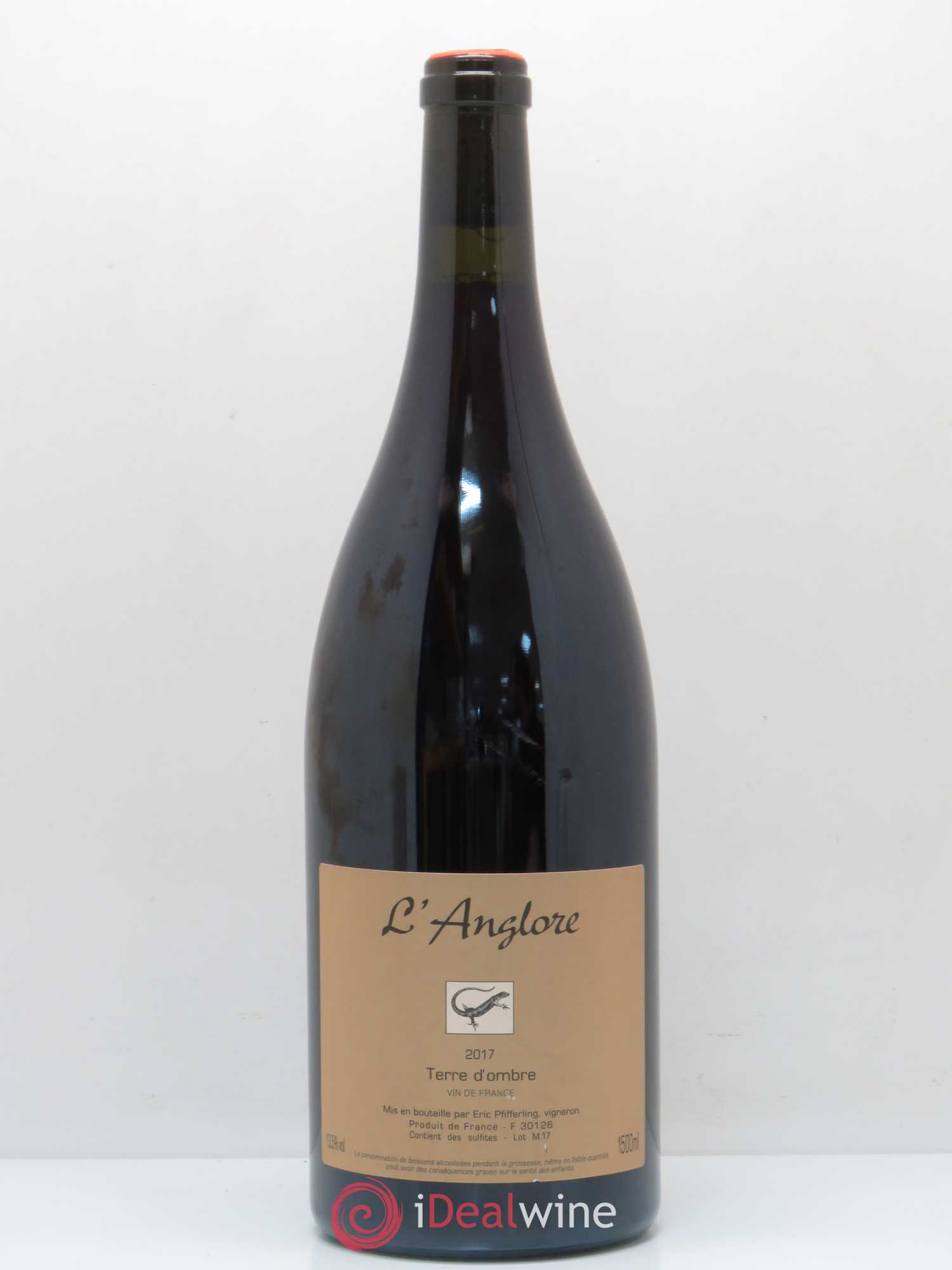 Vin de France Terre d'Ombre L'Anglore 2017 - Lot de 1 magnum - 0