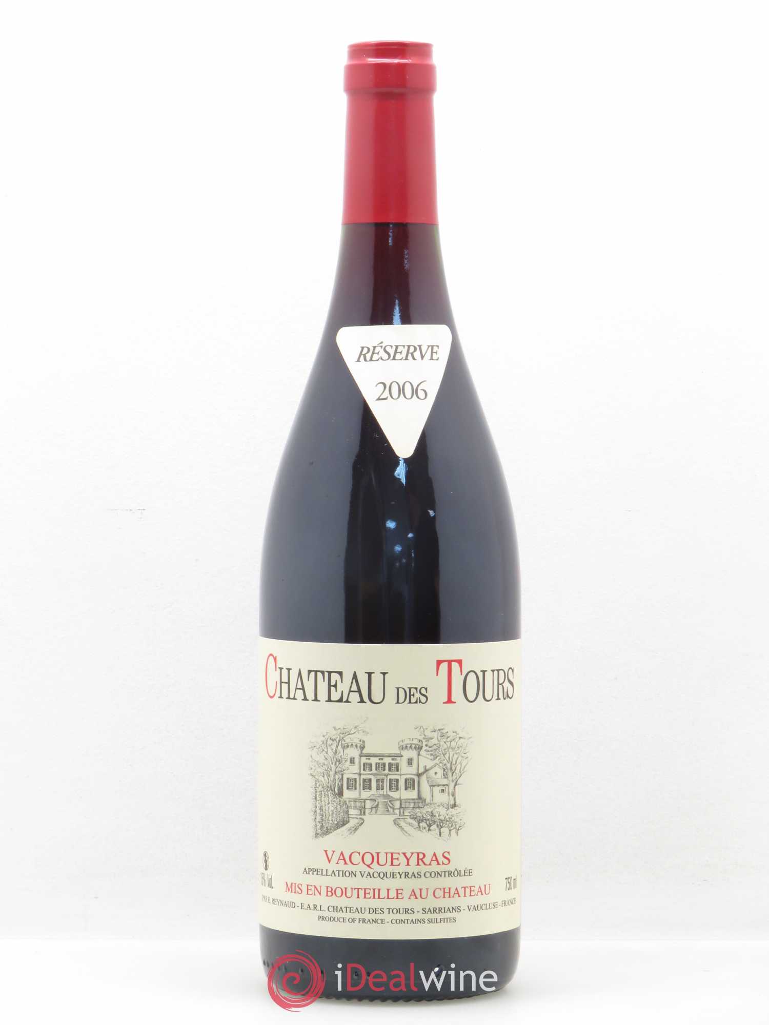 Vacqueyras Château des Tours Emmanuel Reynaud 2006 - Lot de 1 bouteille - 0