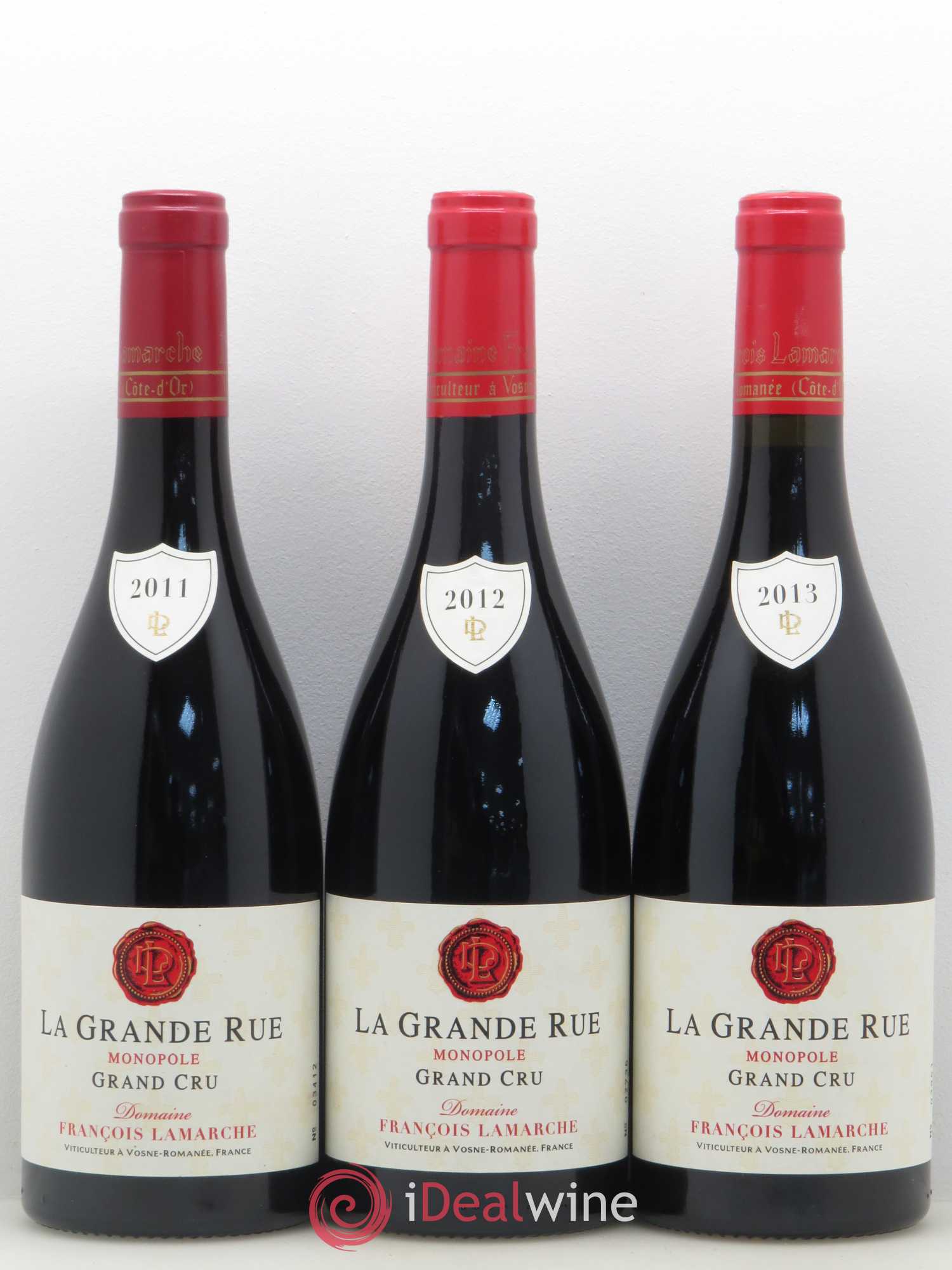 Côte de Nuits Grand Cru Verticale La Grande Rue Lamarche (Domaine) 2008 - 2009 - 2010 - 2011 - 2012 - 2013 - Lot de 6 bouteilles - 3