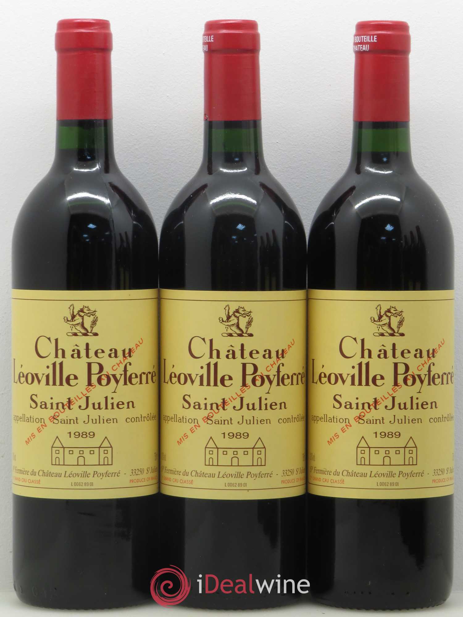 Château Léoville Poyferré 2ème Grand Cru Classé 1989 - Lotto di 6 bottiglie - 1