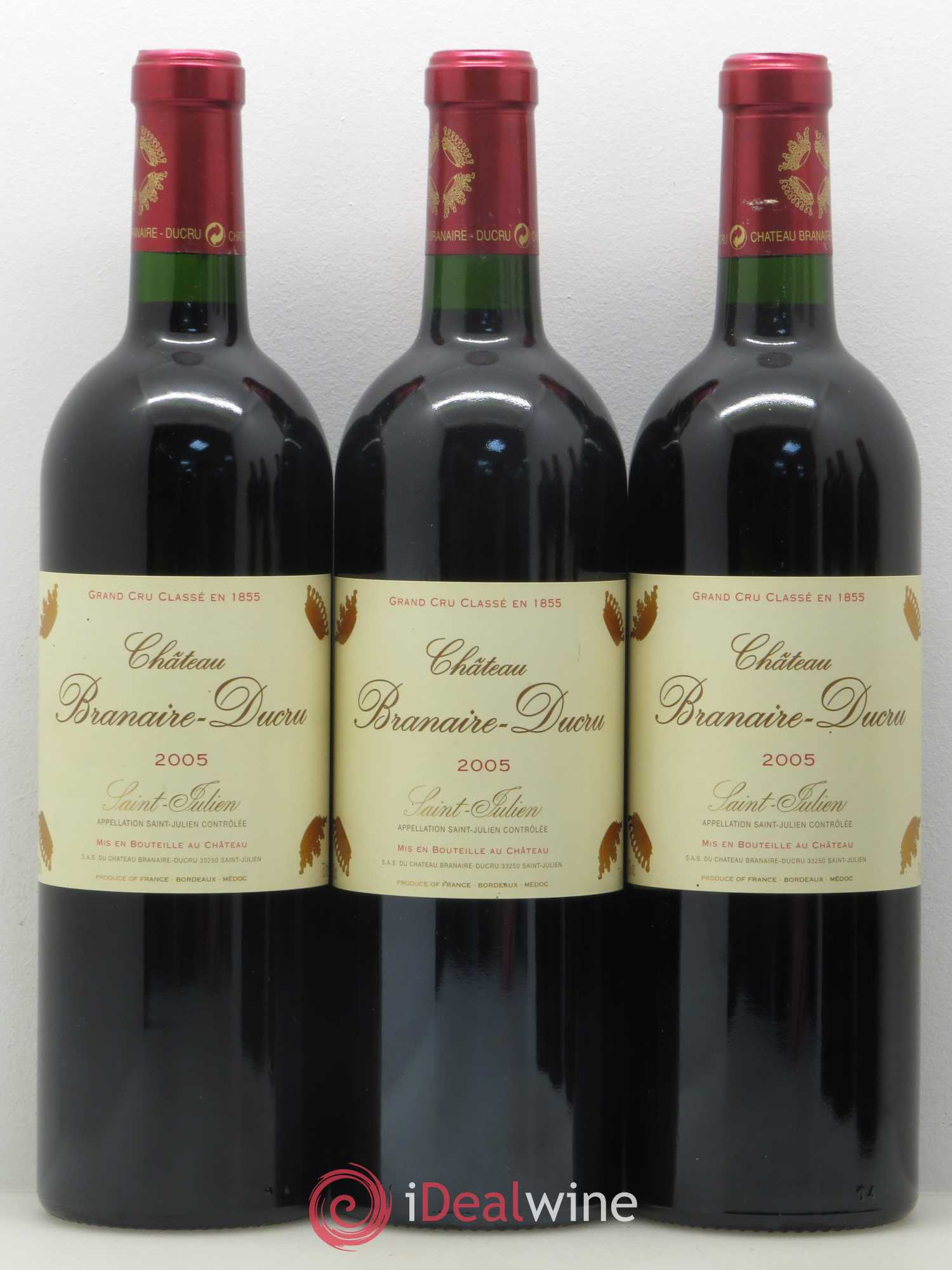 Château Branaire Ducru 4ème Grand Cru Classé 2005 - Lot de 6 bouteilles - 1