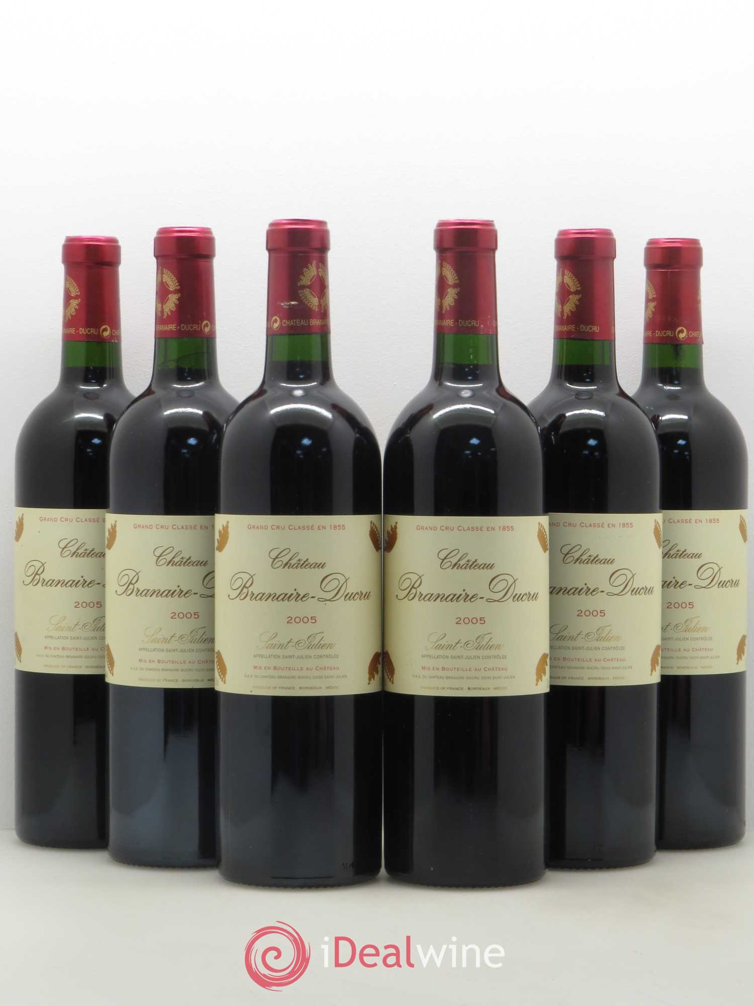 Château Branaire Ducru 4ème Grand Cru Classé 2005 - Lot de 6 bouteilles - 0