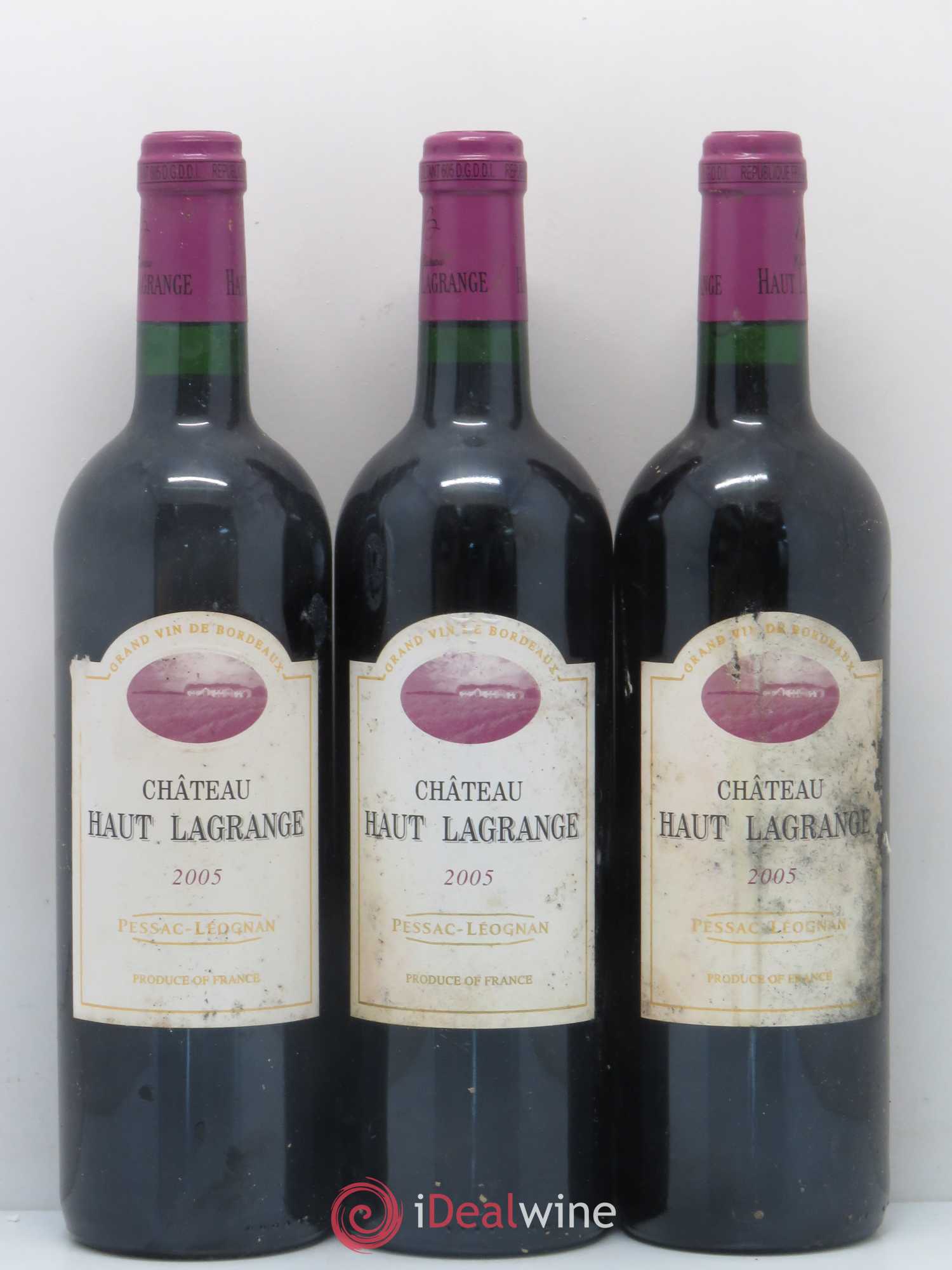 Pessac-Léognan Château Haut Lagrange 2005 - Lot of 12 bottles - 1