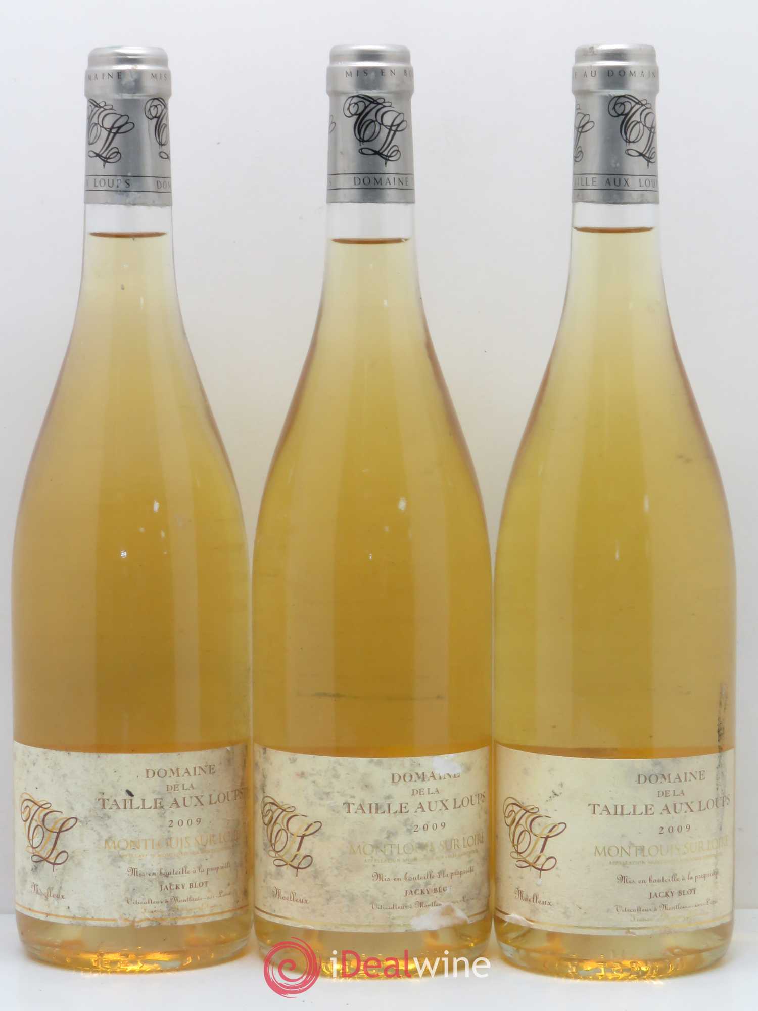 Montlouis-sur-Loire Moelleux La Taille aux Loups - Jacky Blot 2009 - Lotto di 3 bottiglie - 0