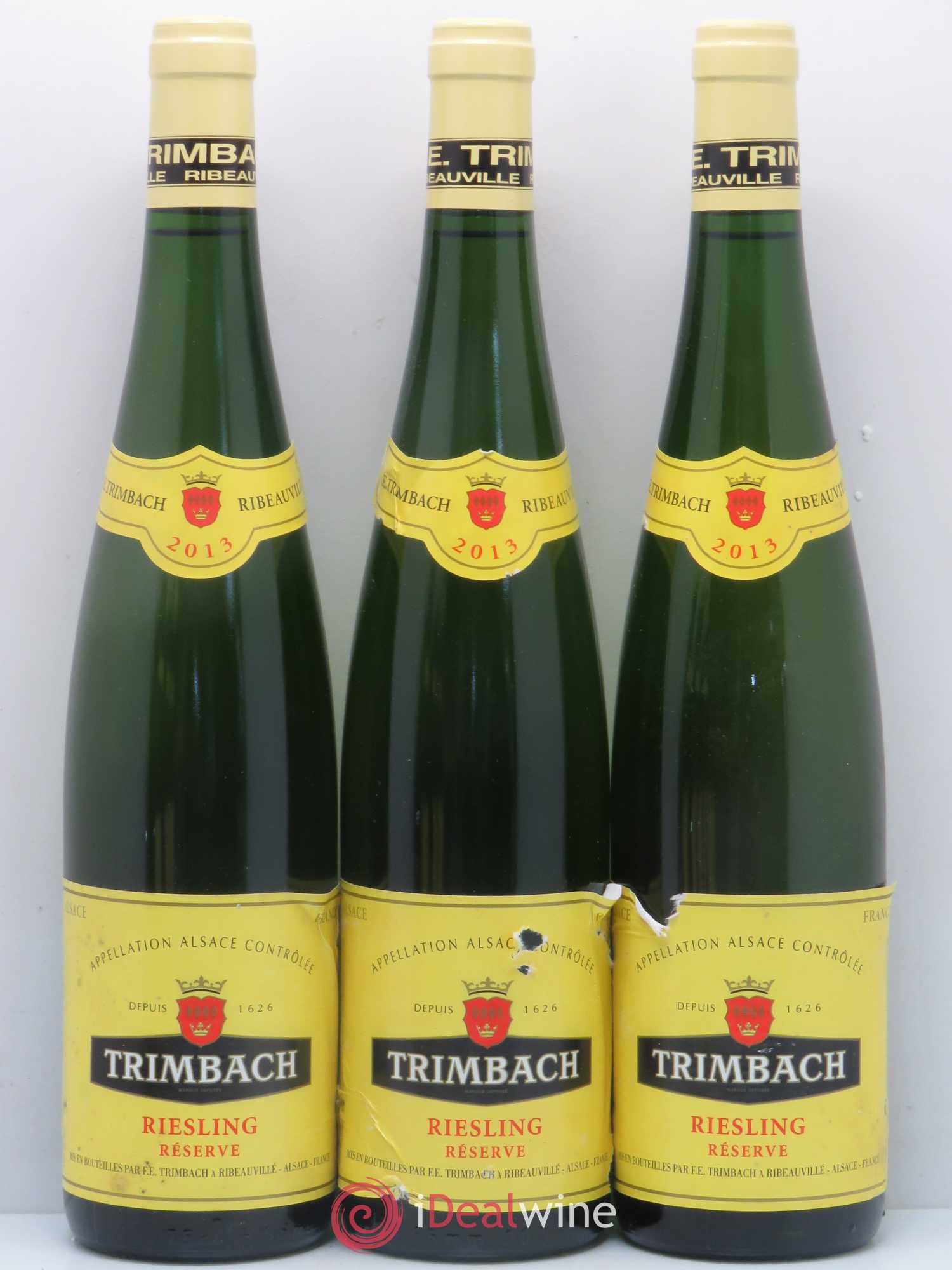 Alsace Riesling Réserve Trimbach (Domaine) 2013 - Lot de 6 bouteilles - 1