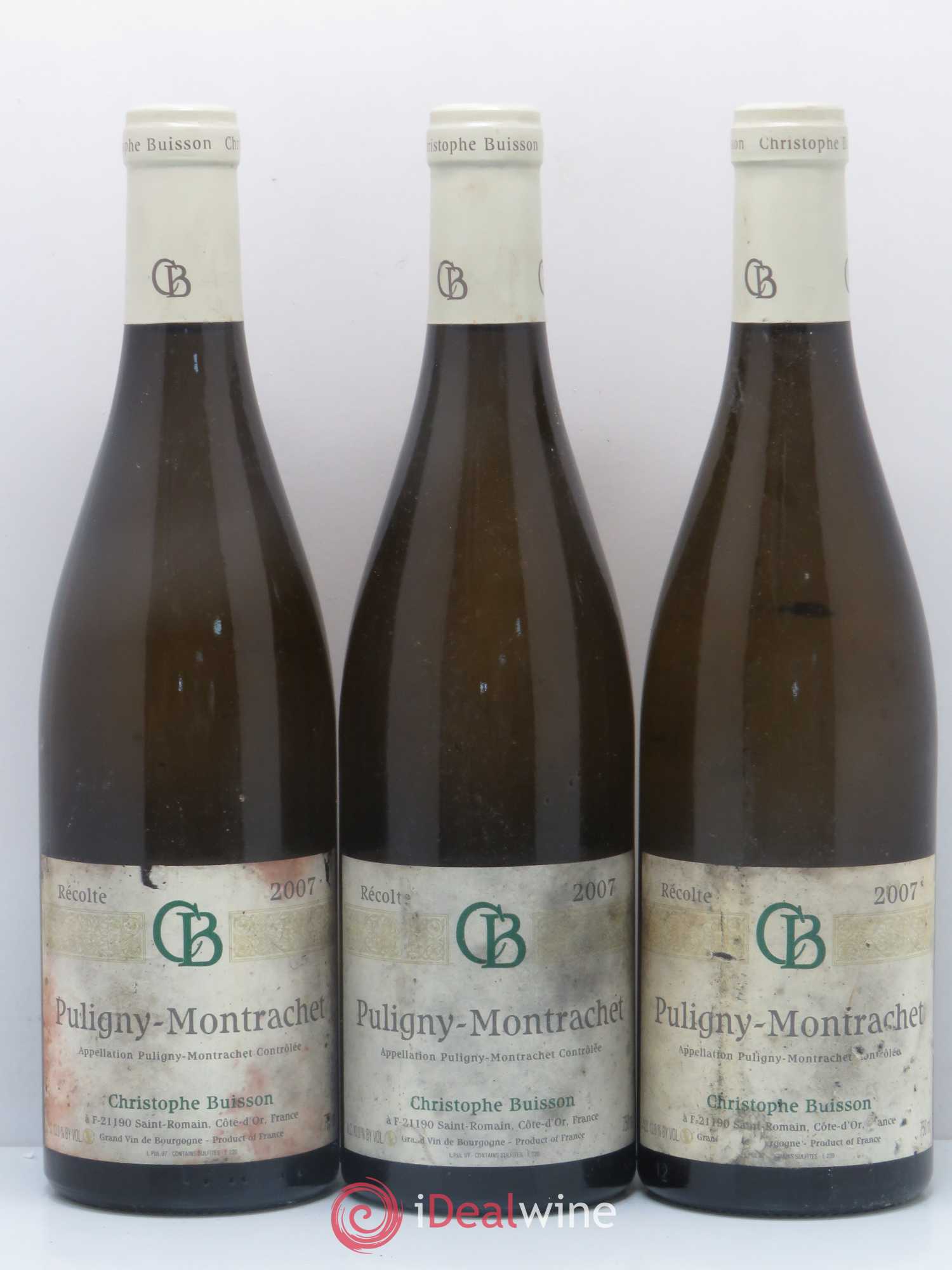 Puligny-Montrachet Domaine Christophe Buisson 2007 - Posten von 3 Flaschen - 0