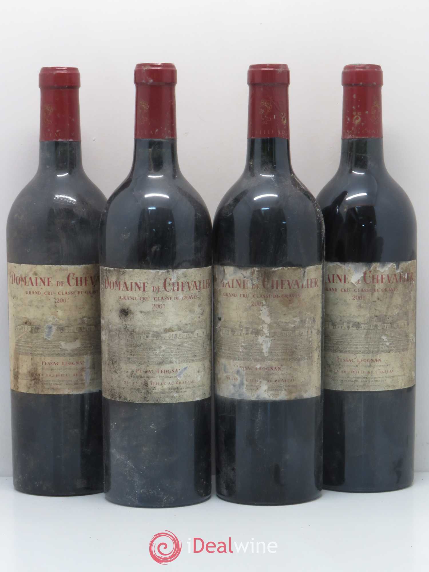 Domaine de Chevalier Cru Classé de Graves 2001 - Lot de 4 bouteilles - 0