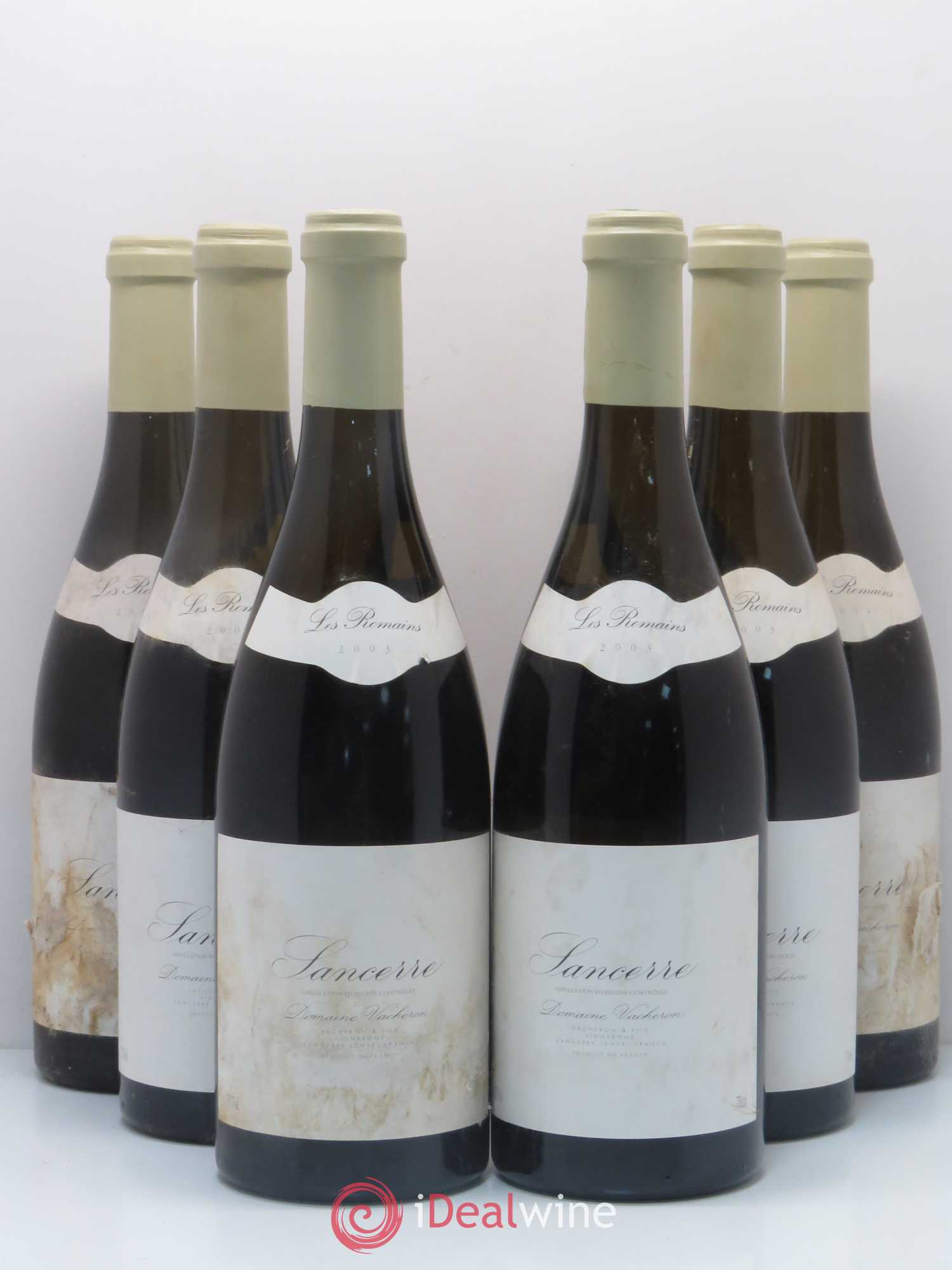 Sancerre Les Romains Domaine Vacheron et Fils 2003 - Lot de 6 bouteilles - 0