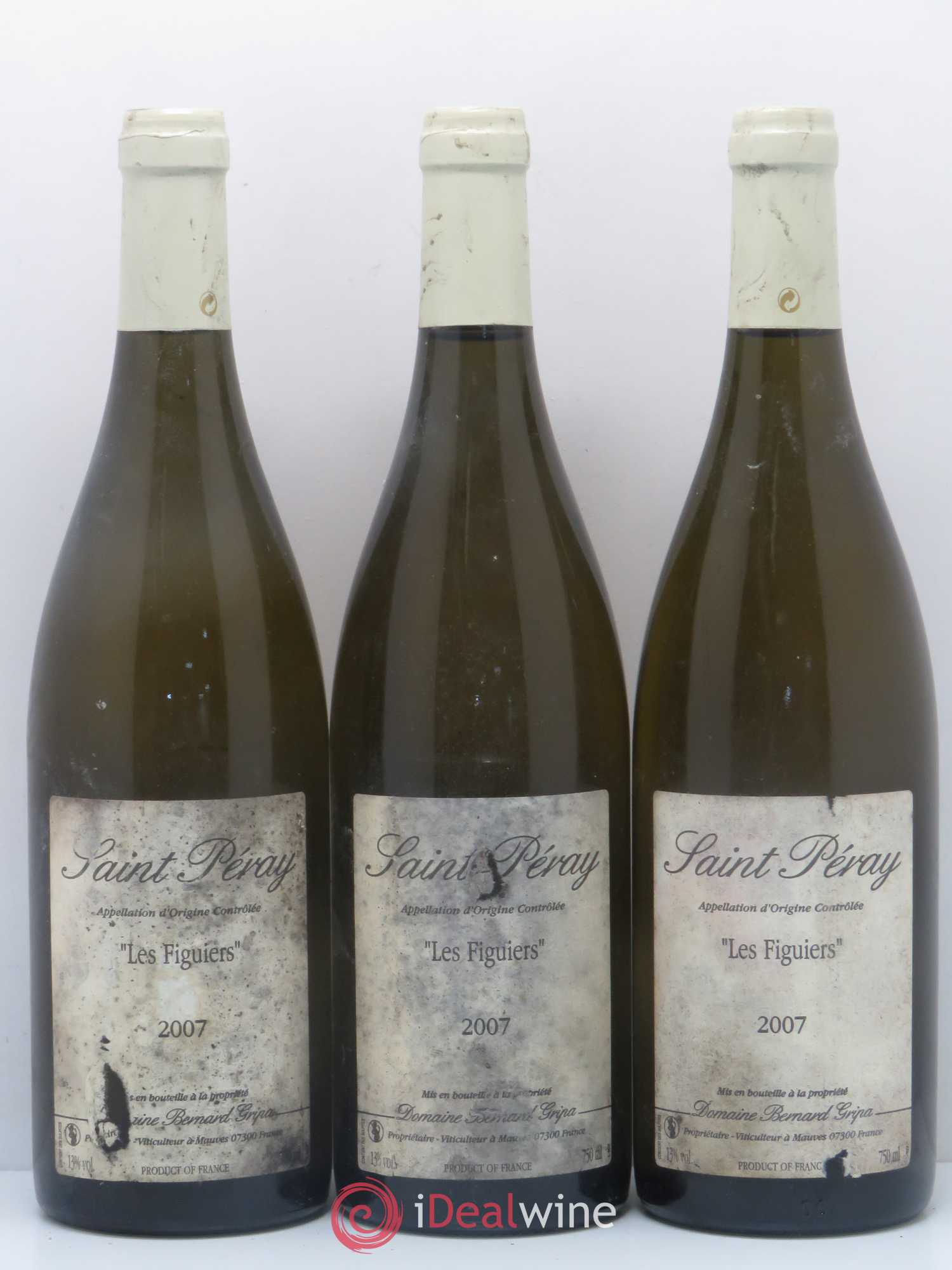 Saint-Péray Les Figuiers Bernard Gripa (Domaine) 2007 - Lot de 5 bouteilles - 1