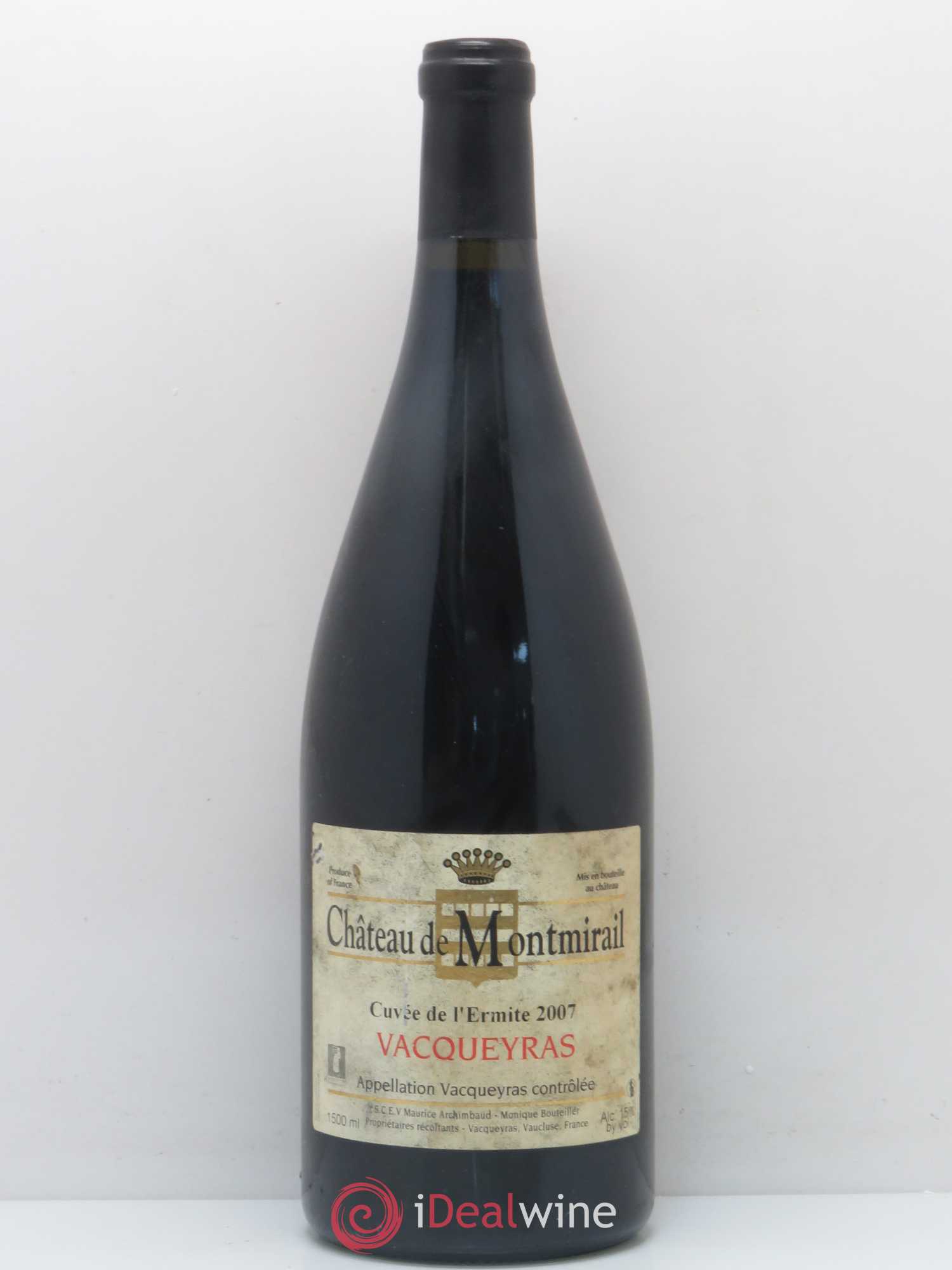 Vacqueyras Château de Montmirail Cuvée de l'Ermite 2007 - Posten von 1 Magnum - 0