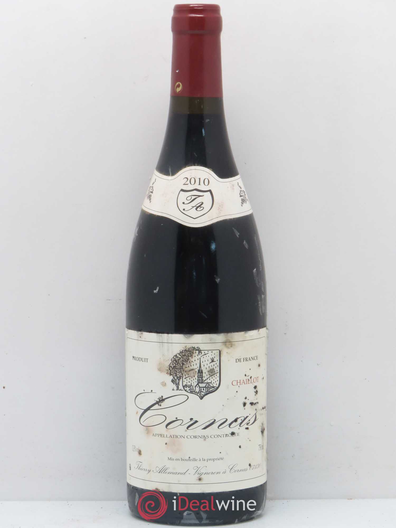 Cornas Chaillot Thierry Allemand 2010 - Lot de 1 bouteille - 0