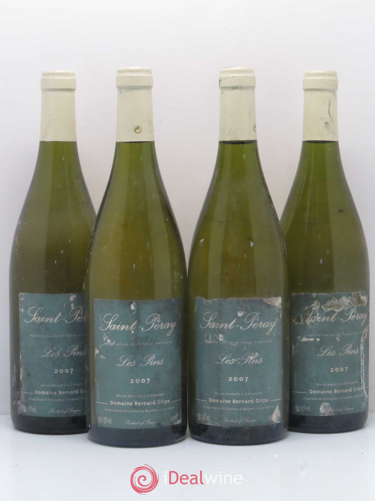 Saint-Péray Les Pins Domaine Bernard Gripa 2007 - Posten von 4 Flaschen - 0
