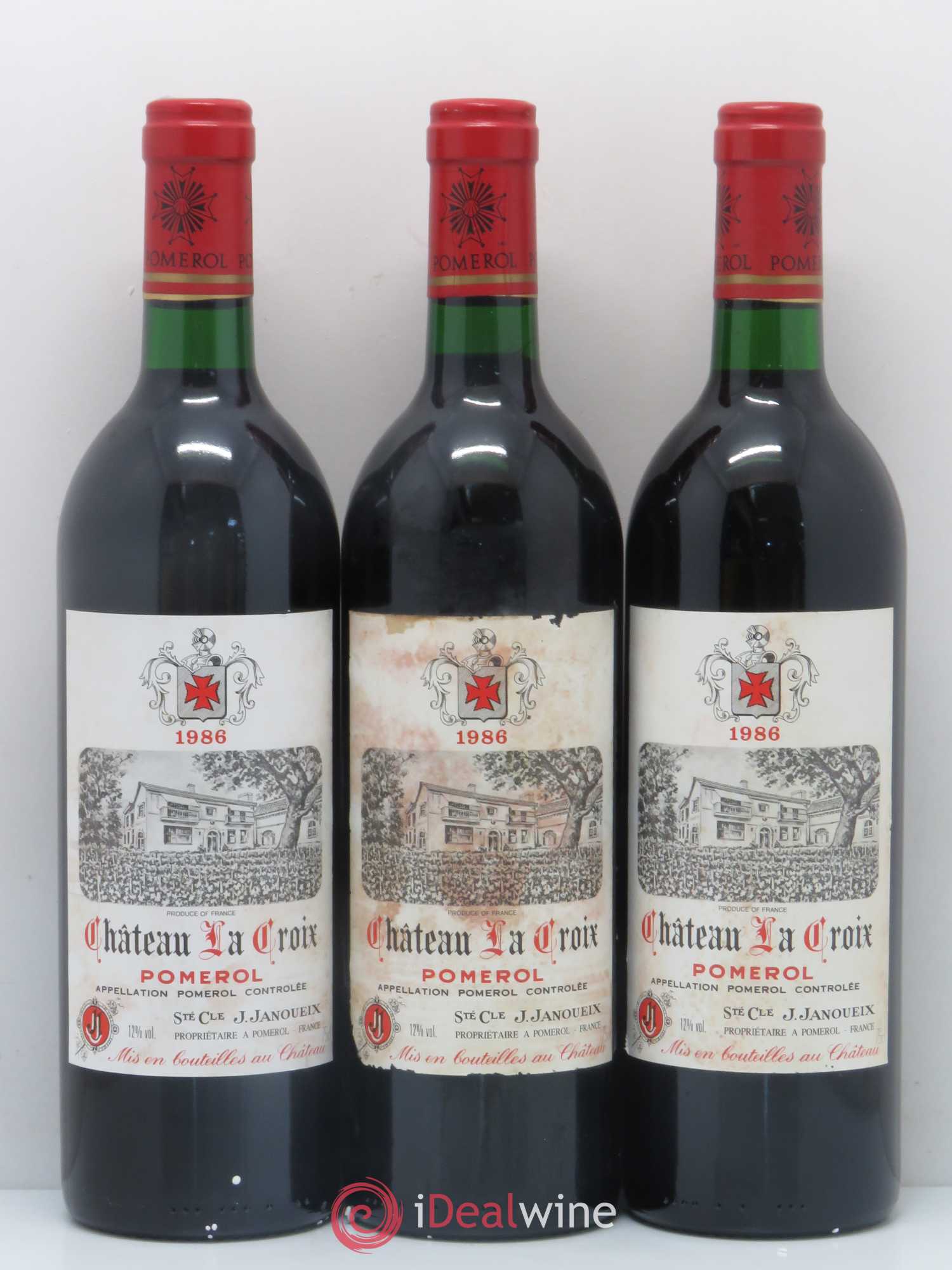 Pomerol Château La Croix 1986 - Posten von 12 Flaschen - 1