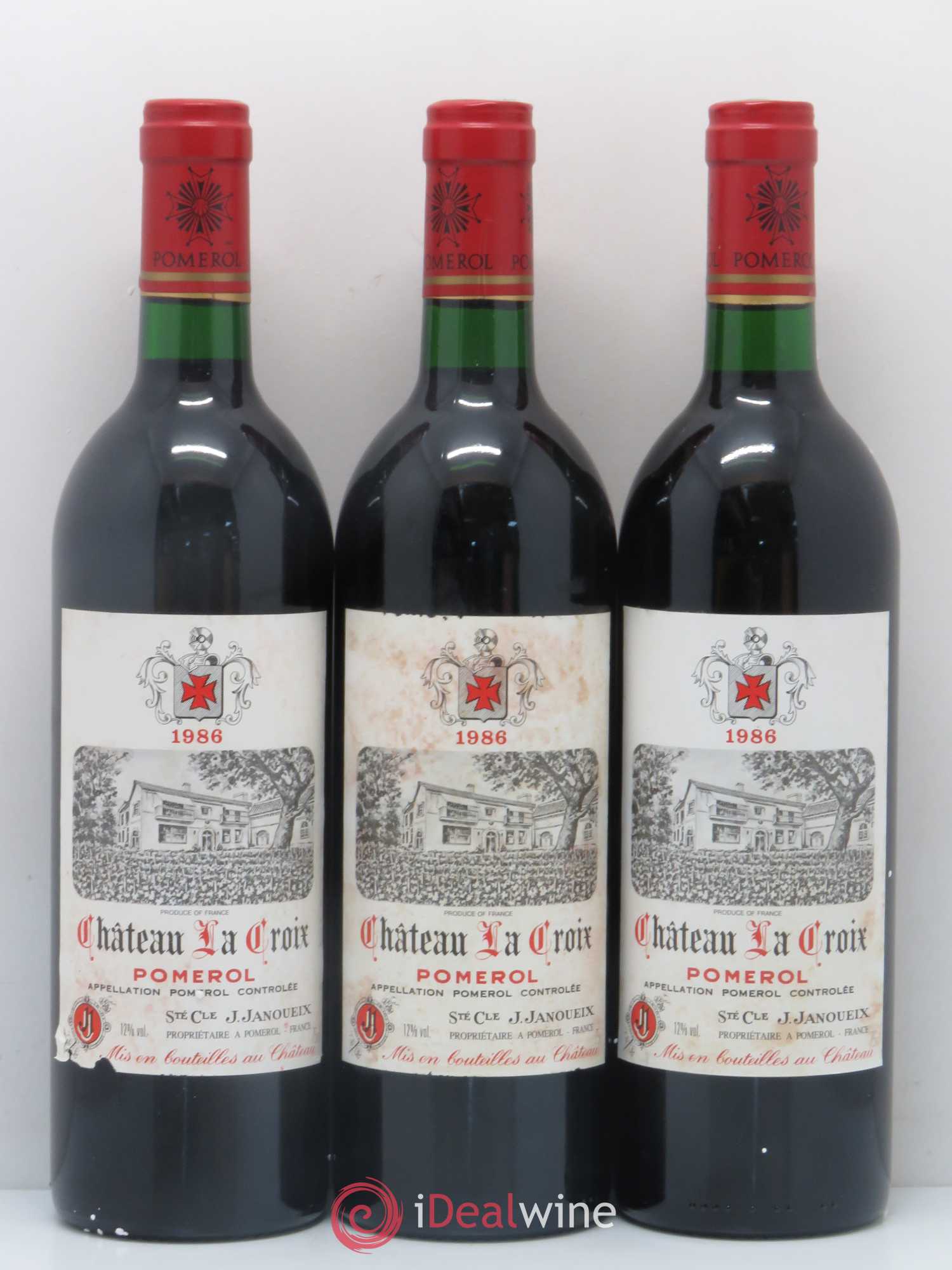 Pomerol Château La Croix 1986 - Posten von 12 Flaschen - 2