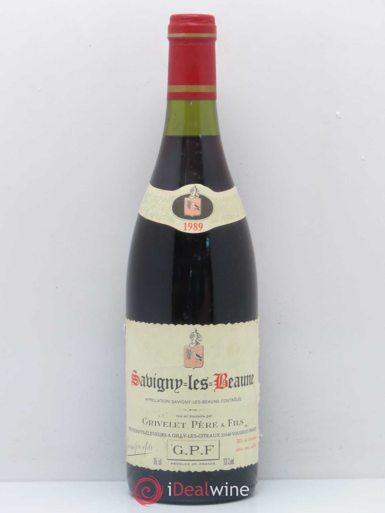 Savigny-lès-Beaune Grivelet Pere et Fils 1989 - Lot de 1 bouteille - 0